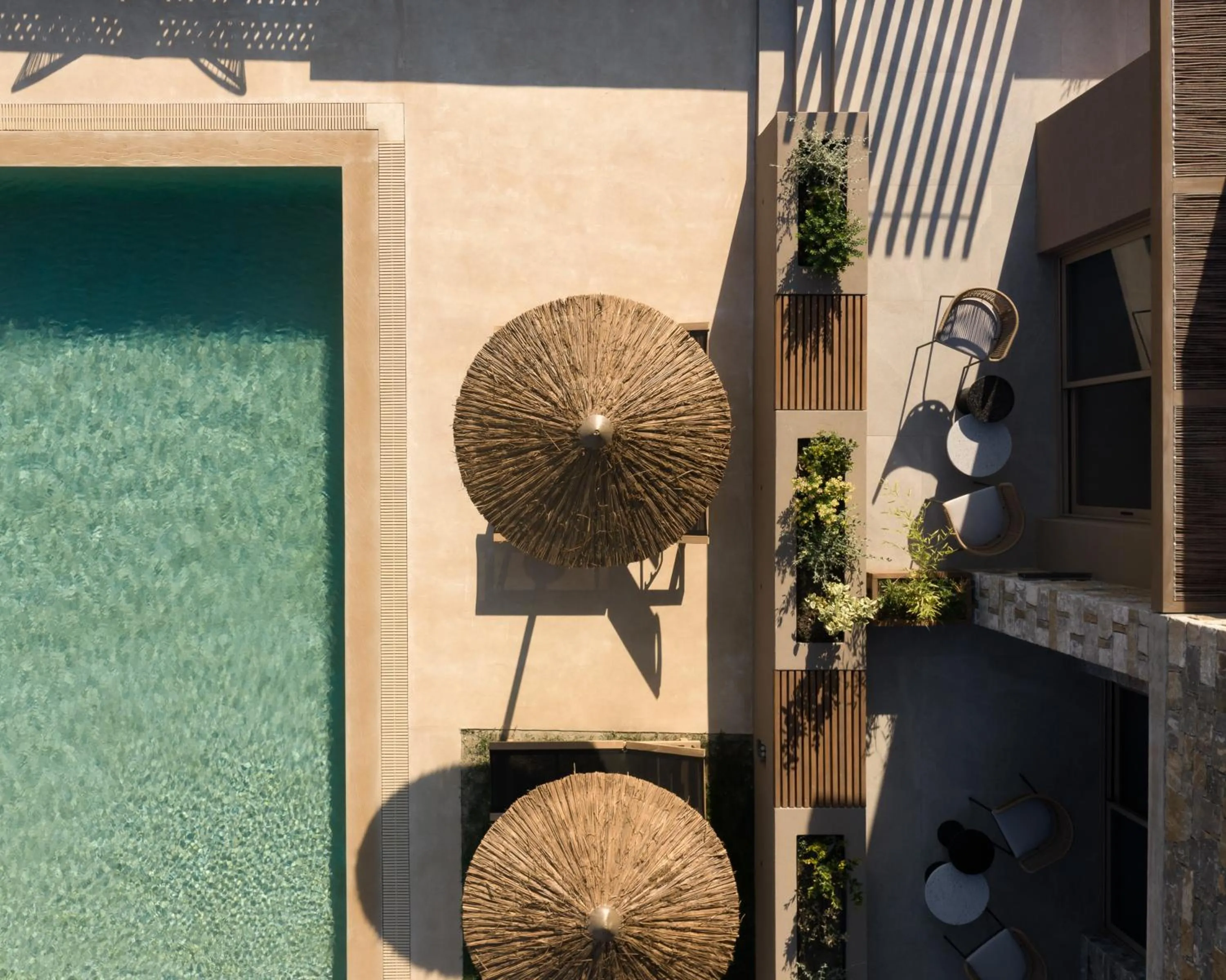 Pool view in NERĒA Boutique Hotel