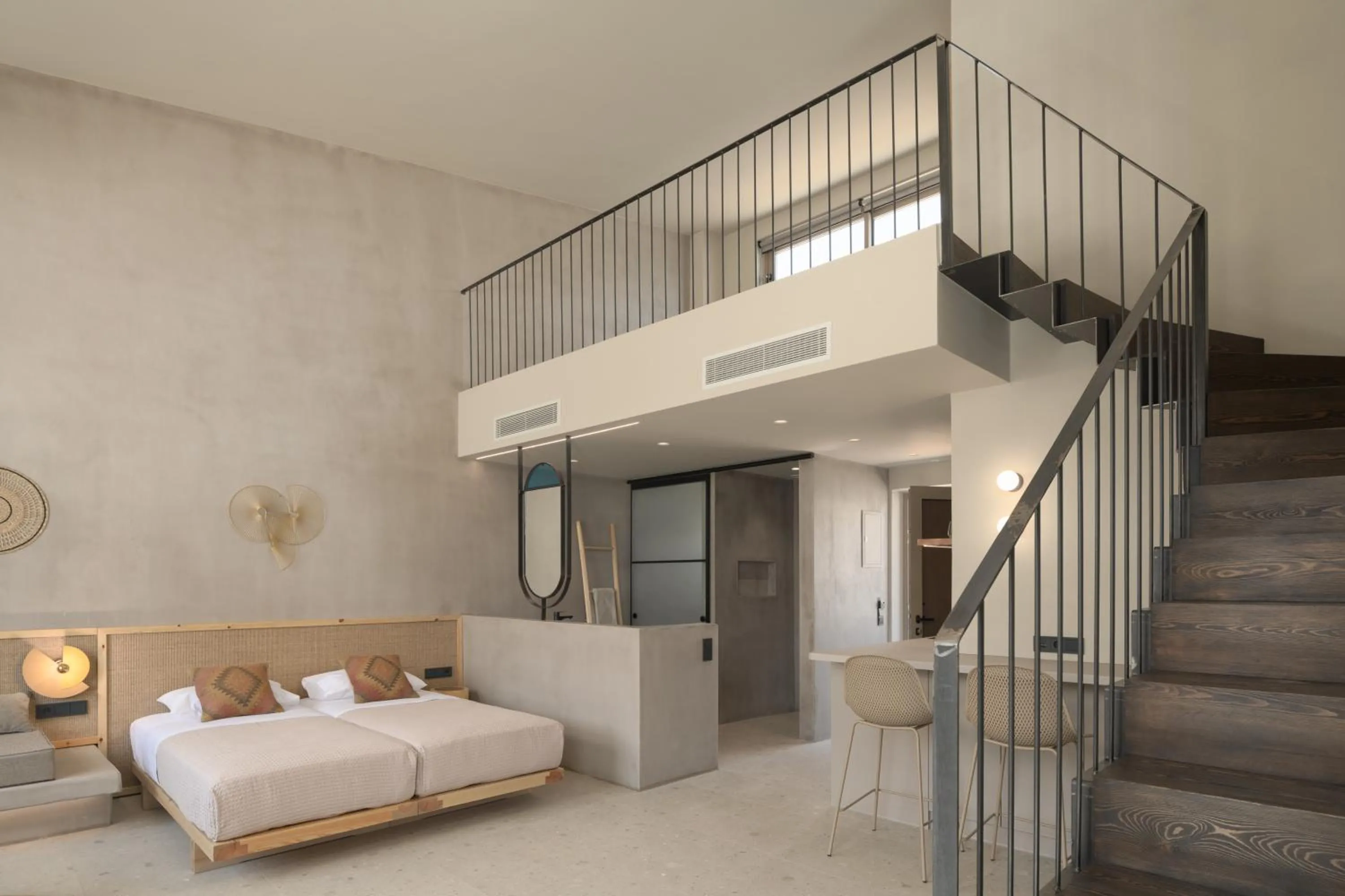 Bathroom, Bed in NERĒA Boutique Hotel