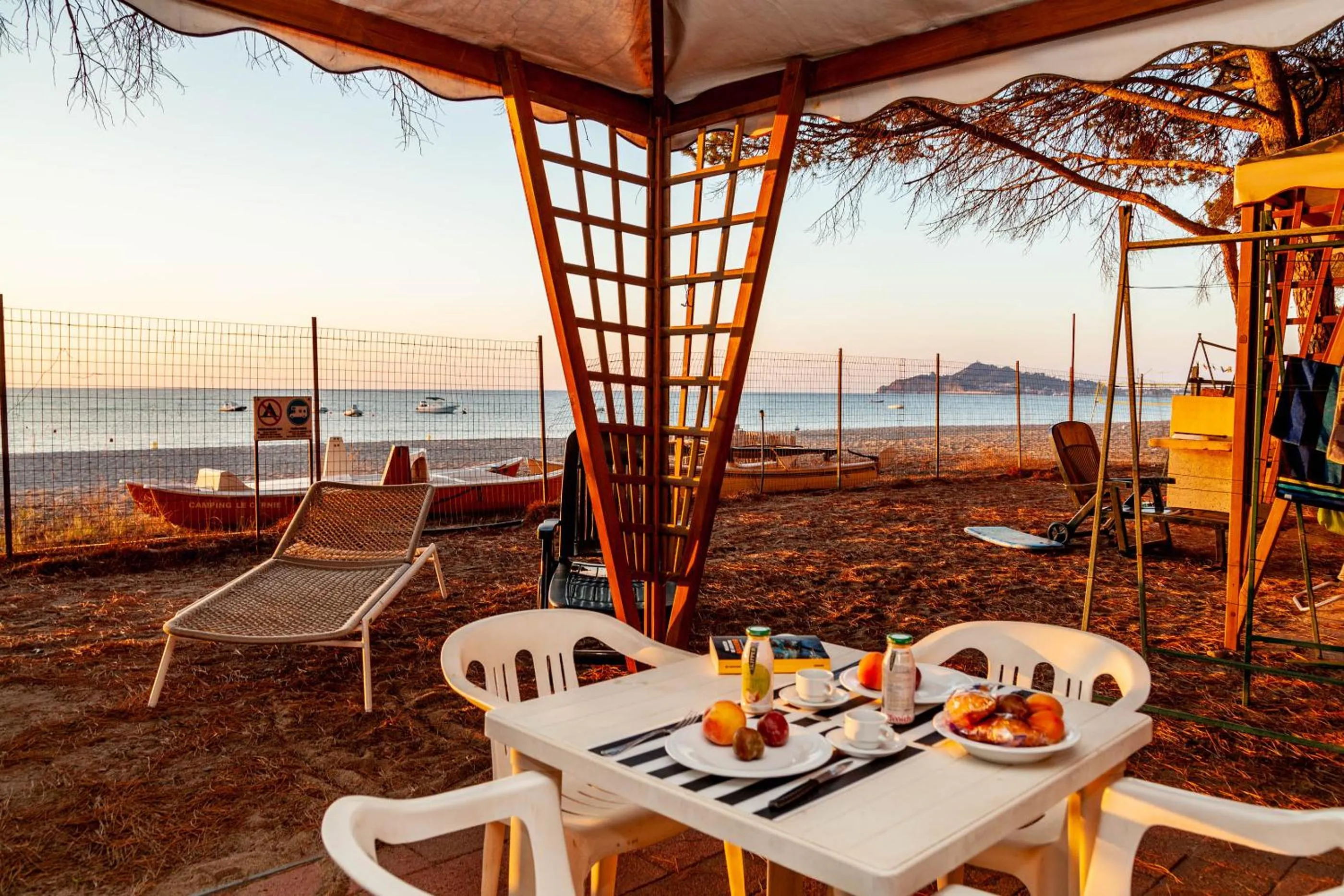 Patio in Camping&Village Le Cernie