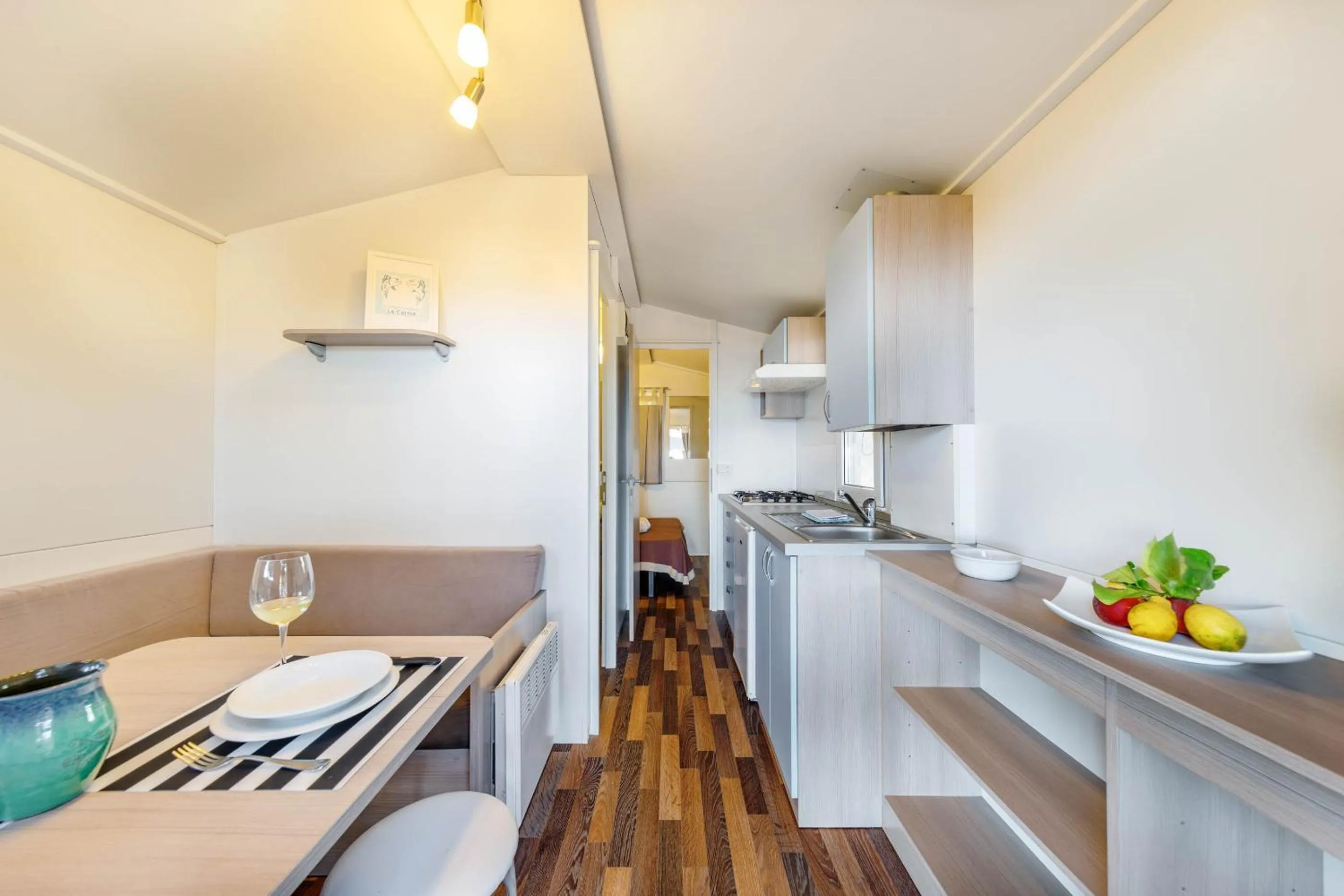 Kitchen or kitchenette in Camping&Village Le Cernie