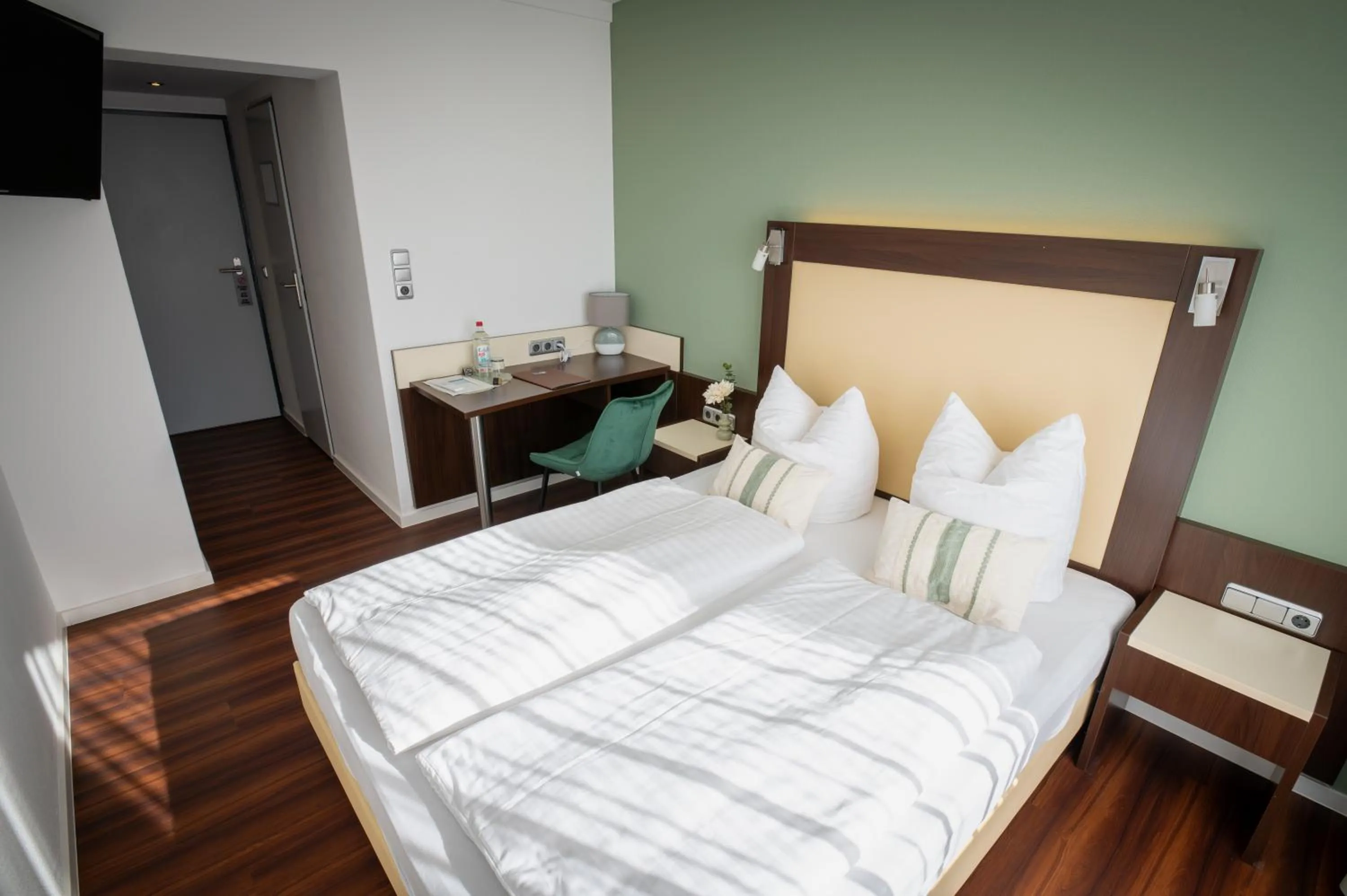 Bed in Gästehaus am Räuschenberg