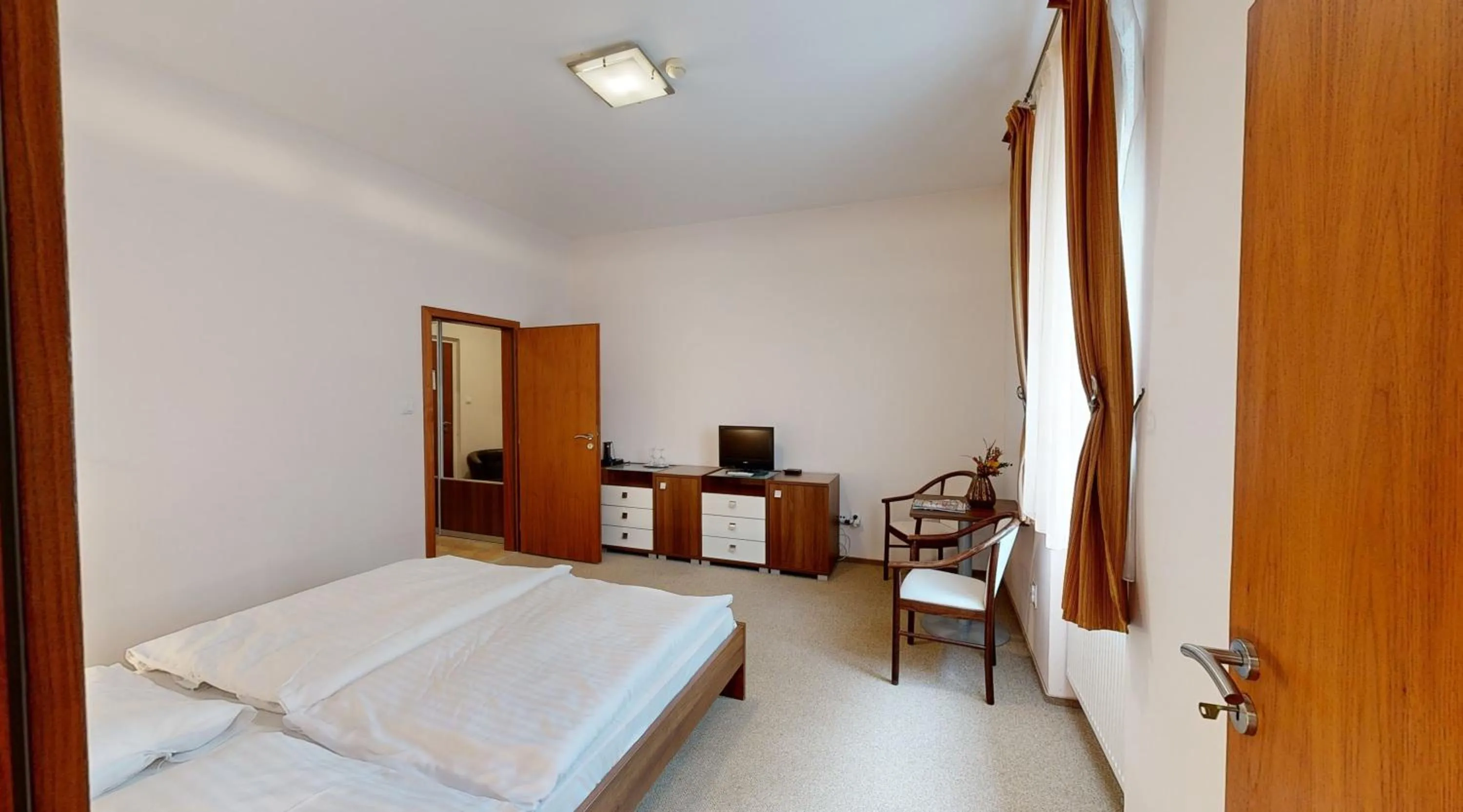 Bedroom, Bed in Klaudia's Hotel & Restaurant at Golf Resort, Bač Šamorín