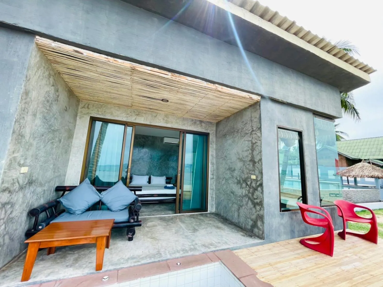 Seating area in The Sea Resort Haad Rin