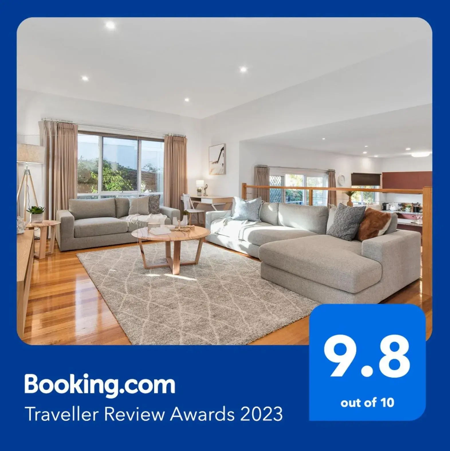 Seaford Luxe Beach House 2023 BDC Traveller award winner Seaford Luxe Beach House 2023 BDC Traveller award winner