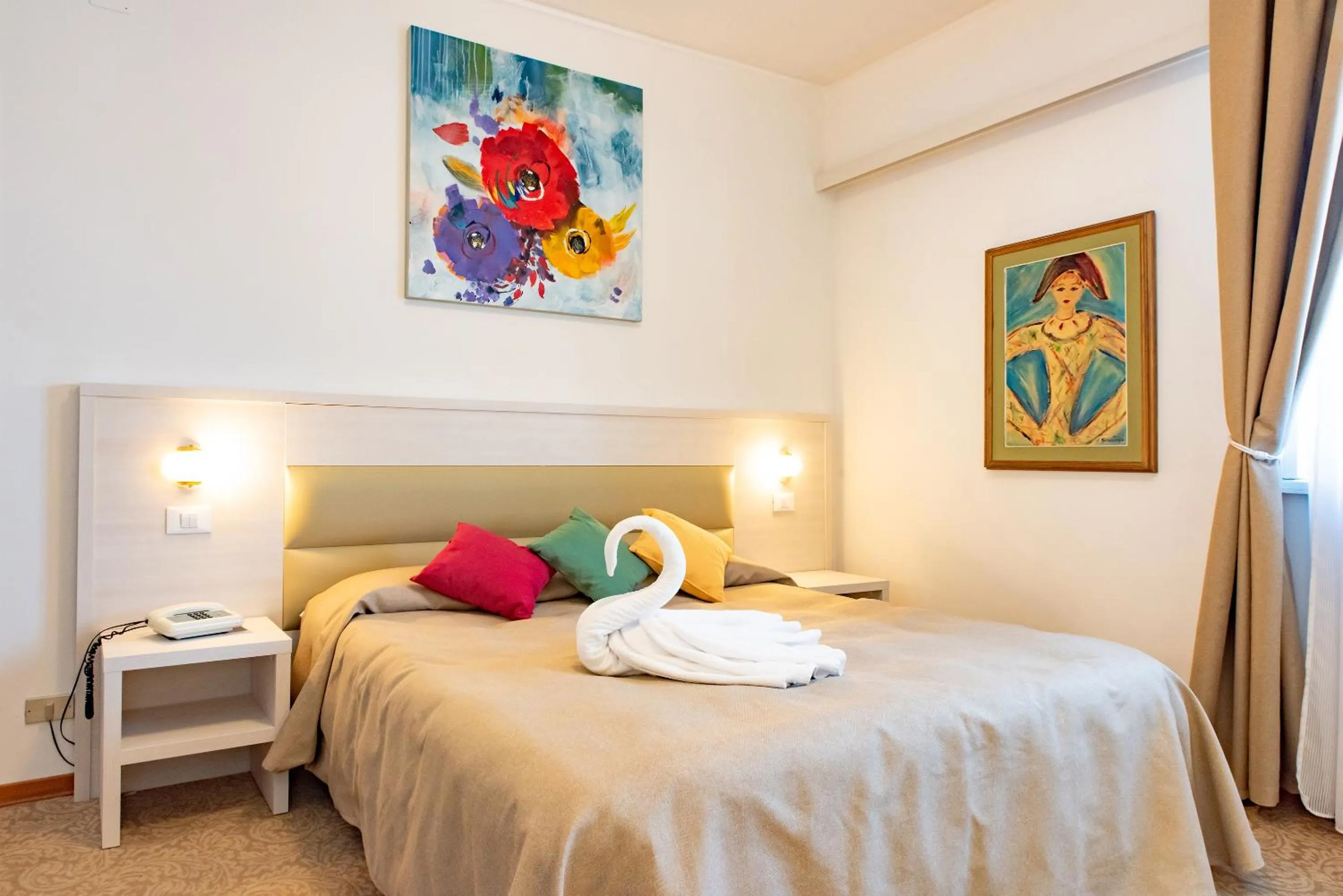 Bed in Hotel Principe