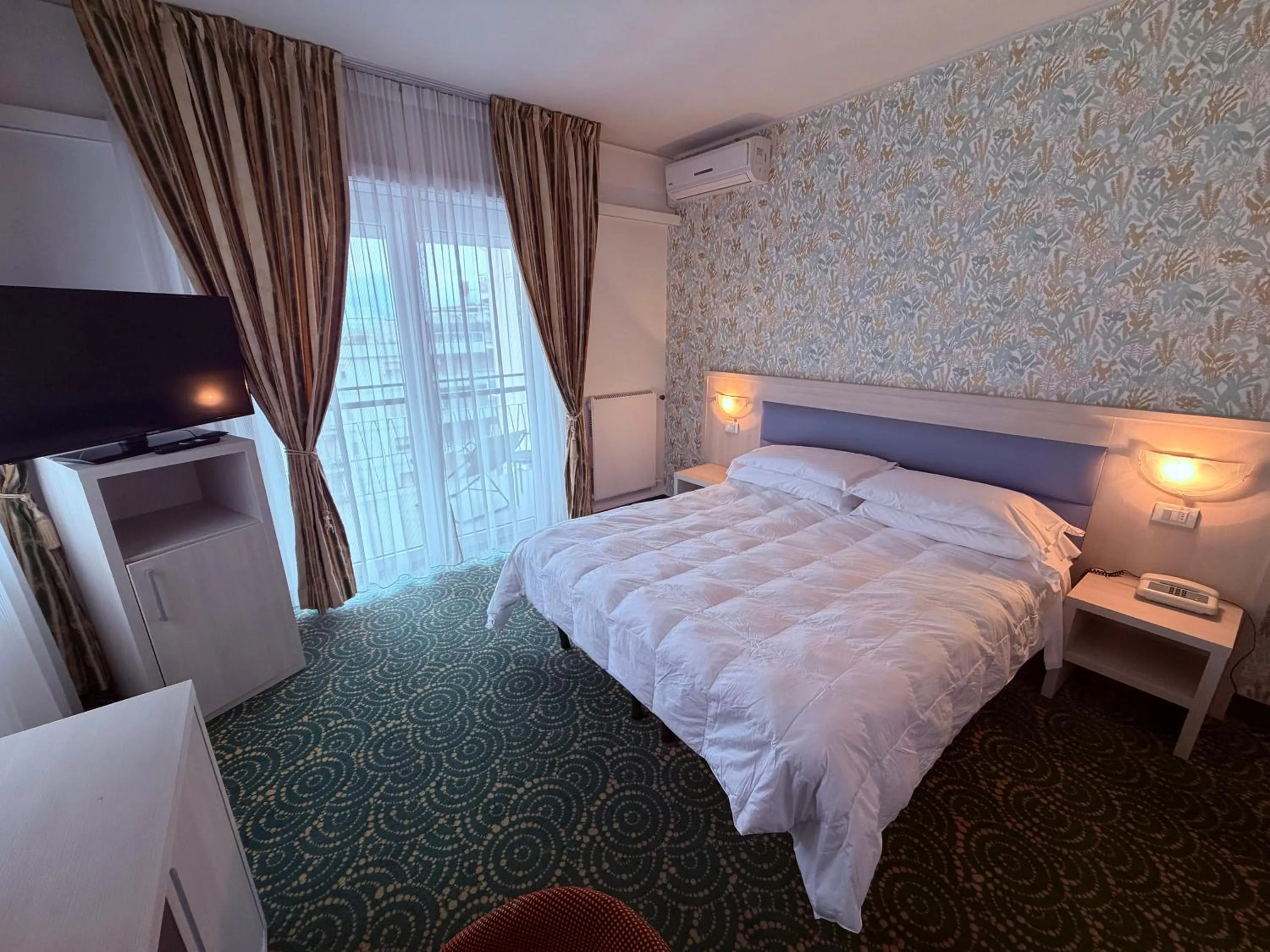 Bed in Hotel Principe