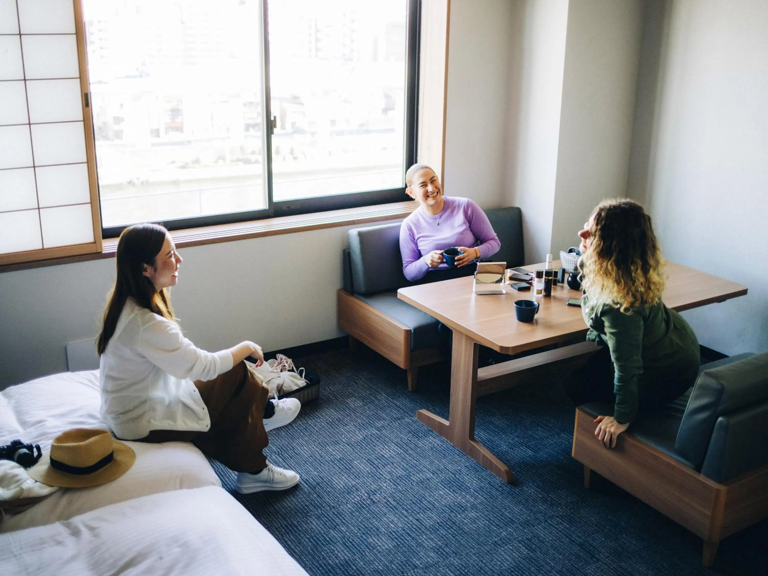 group of guests in MIMARU SUITES Tokyo Nihombashi