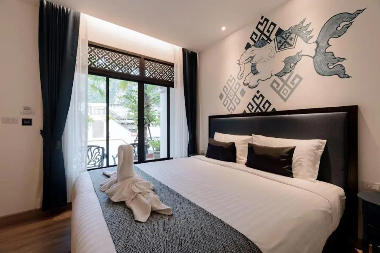 Pool view, Bed in Sabai Hotel Aonang Pool view, Bed in Sabai Hotel Aonang