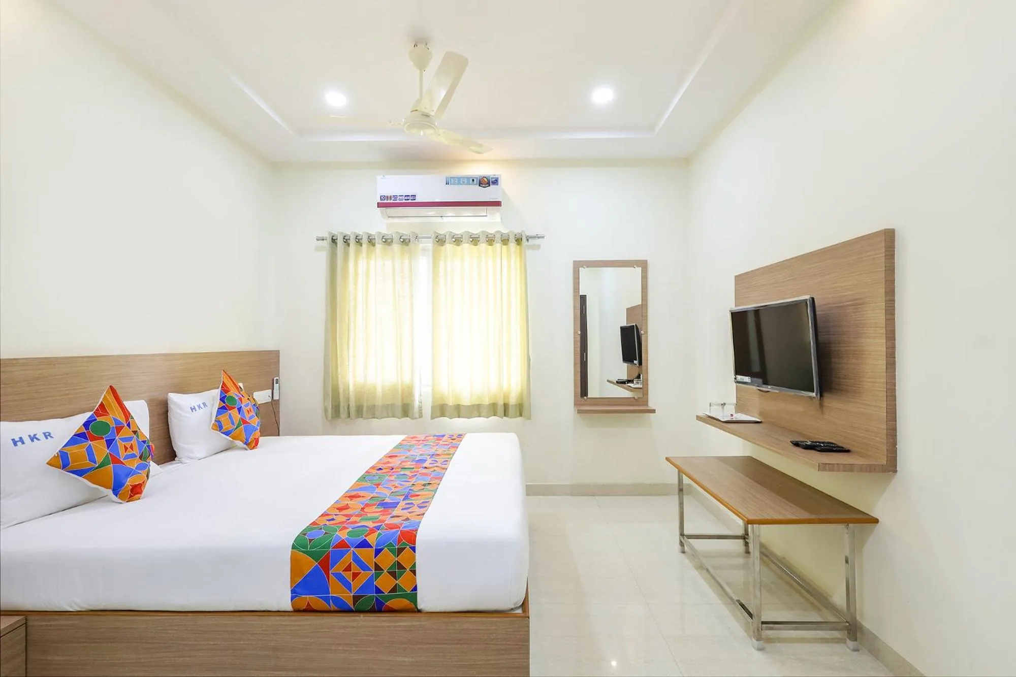 Bed in FabHotel Karthikeya Residency - 900m from Tirupati Bus Stand