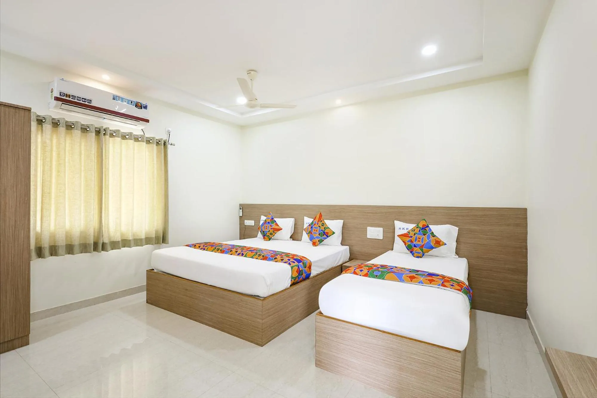 Bed in FabHotel Karthikeya Residency - 900m from Tirupati Bus Stand
