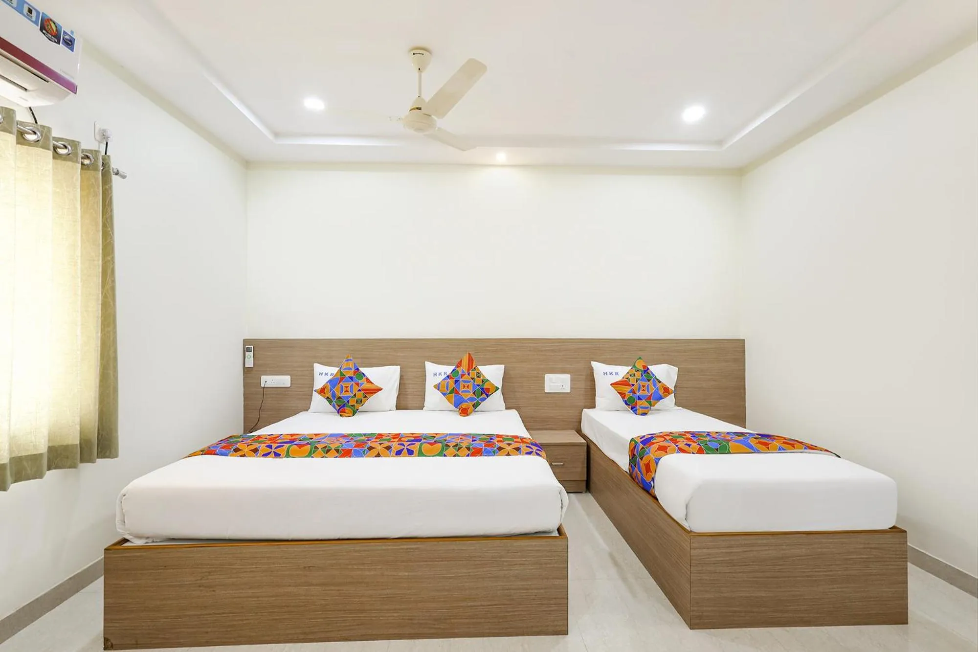 Bed in FabHotel Karthikeya Residency - 900m from Tirupati Bus Stand