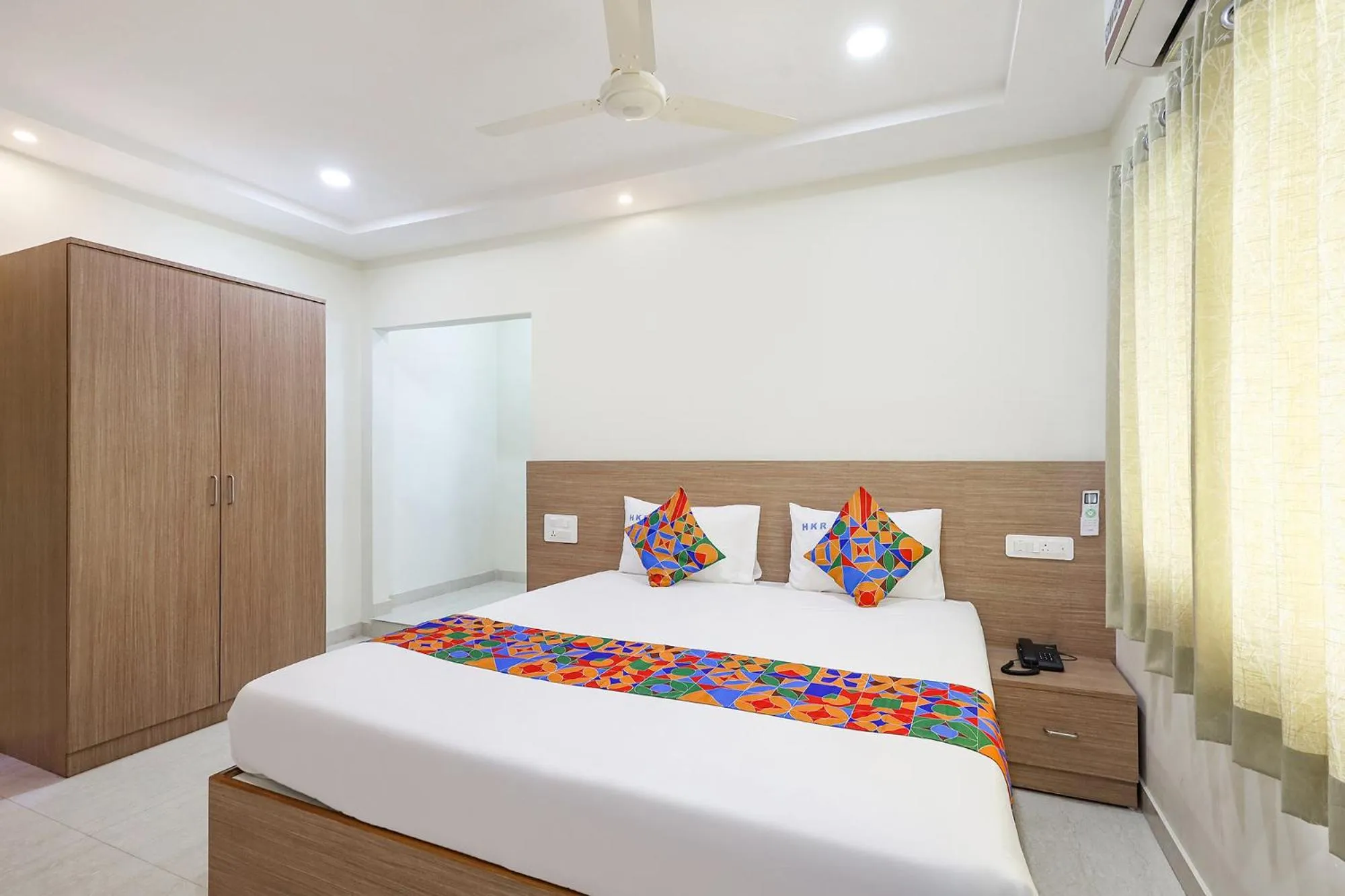 Bed in FabHotel Karthikeya Residency - 900m from Tirupati Bus Stand