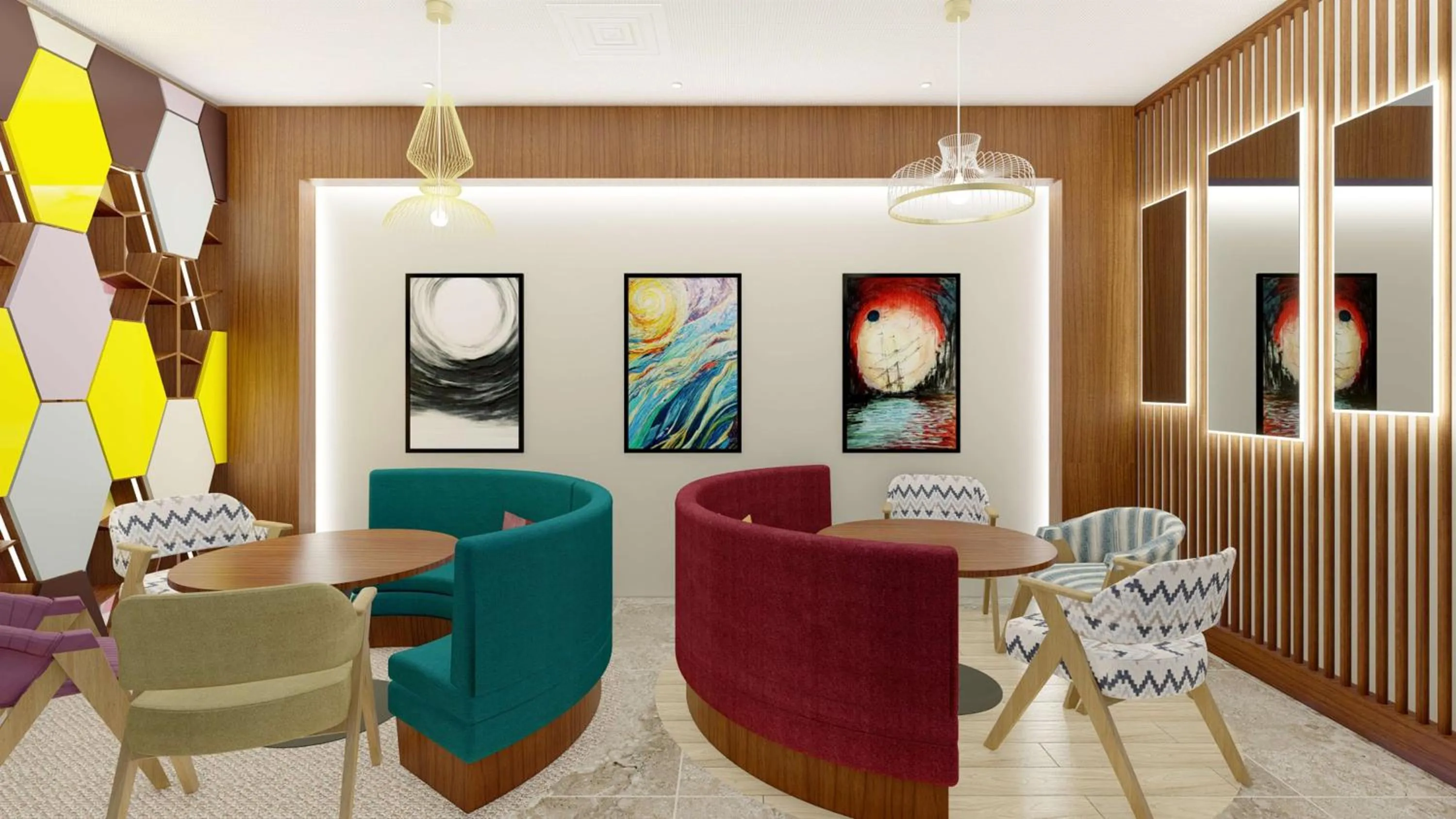 Dining area in Hampton By Hilton Istanbul Airport, Arnavutkoy