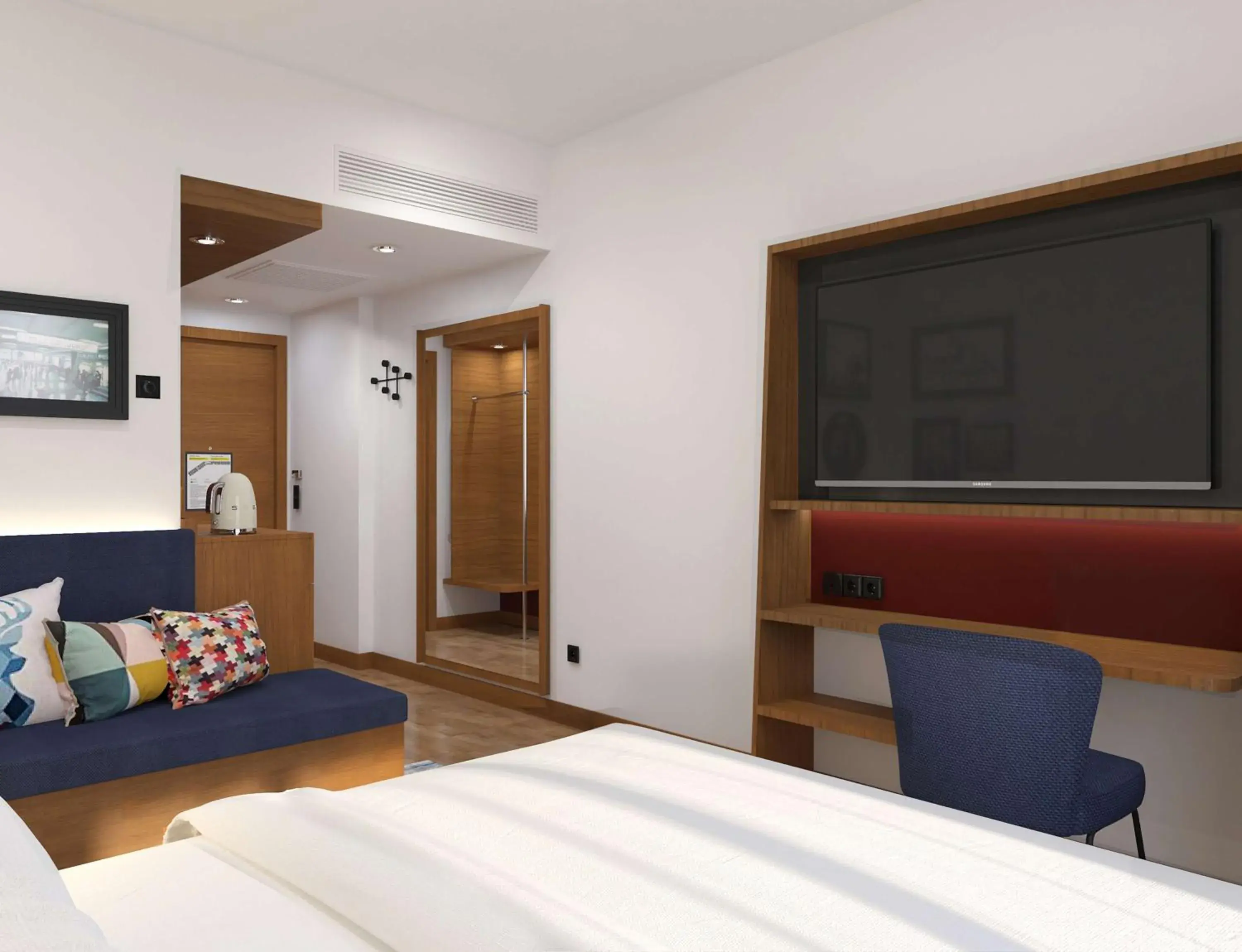 Bedroom, Bed in Hampton By Hilton Istanbul Airport, Arnavutkoy Bedroom, Bed in Hampton By Hilton Istanbul Airport, Arnavutkoy