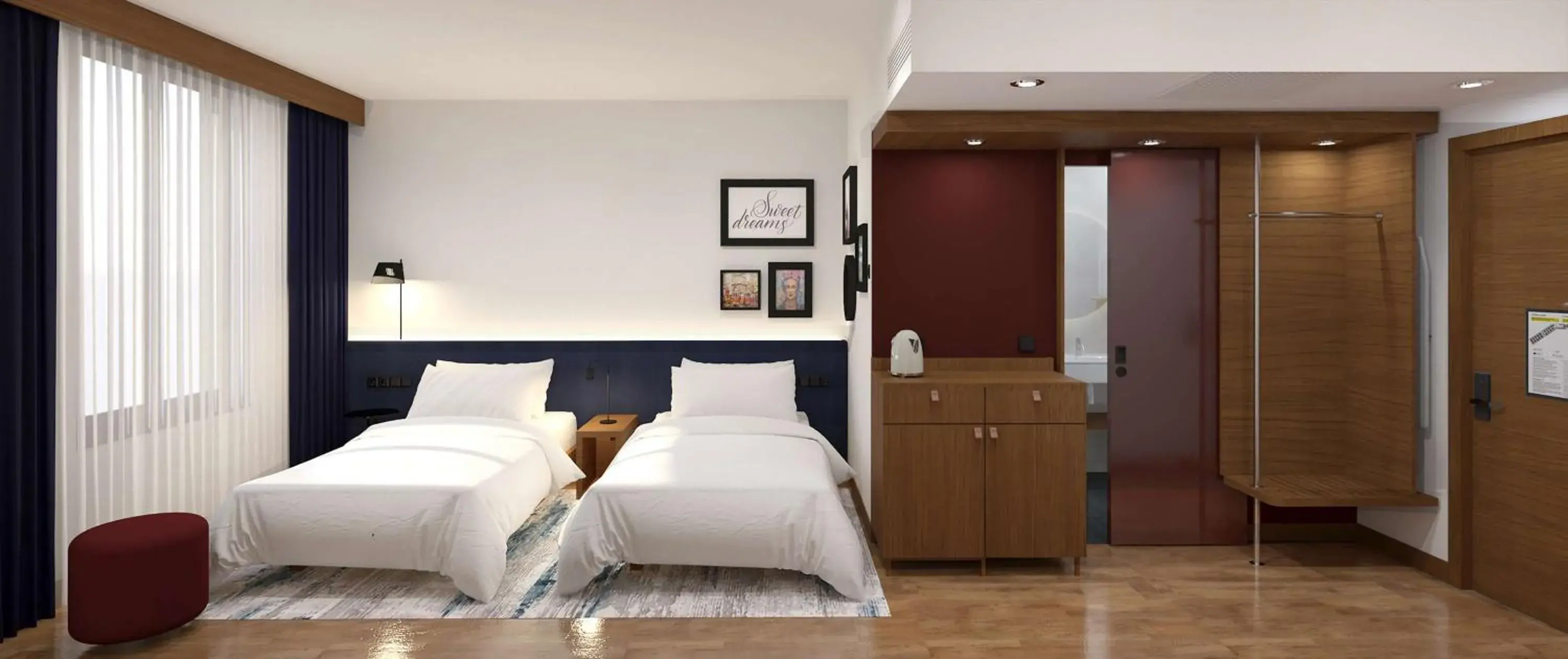 Twin Room in Hampton By Hilton Istanbul Airport, Arnavutkoy Twin Room in Hampton By Hilton Istanbul Airport, Arnavutkoy
