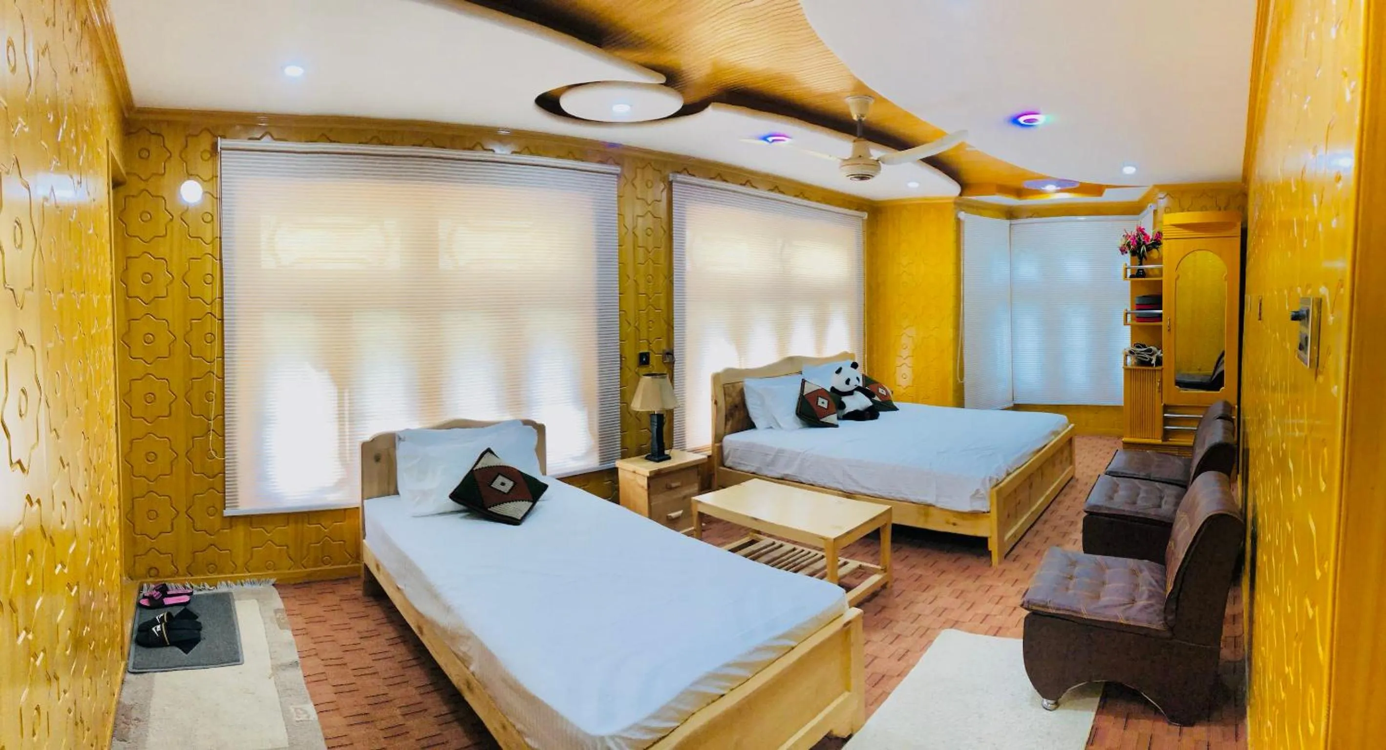 Photo of the whole room, Bed in North Palace Khaplu