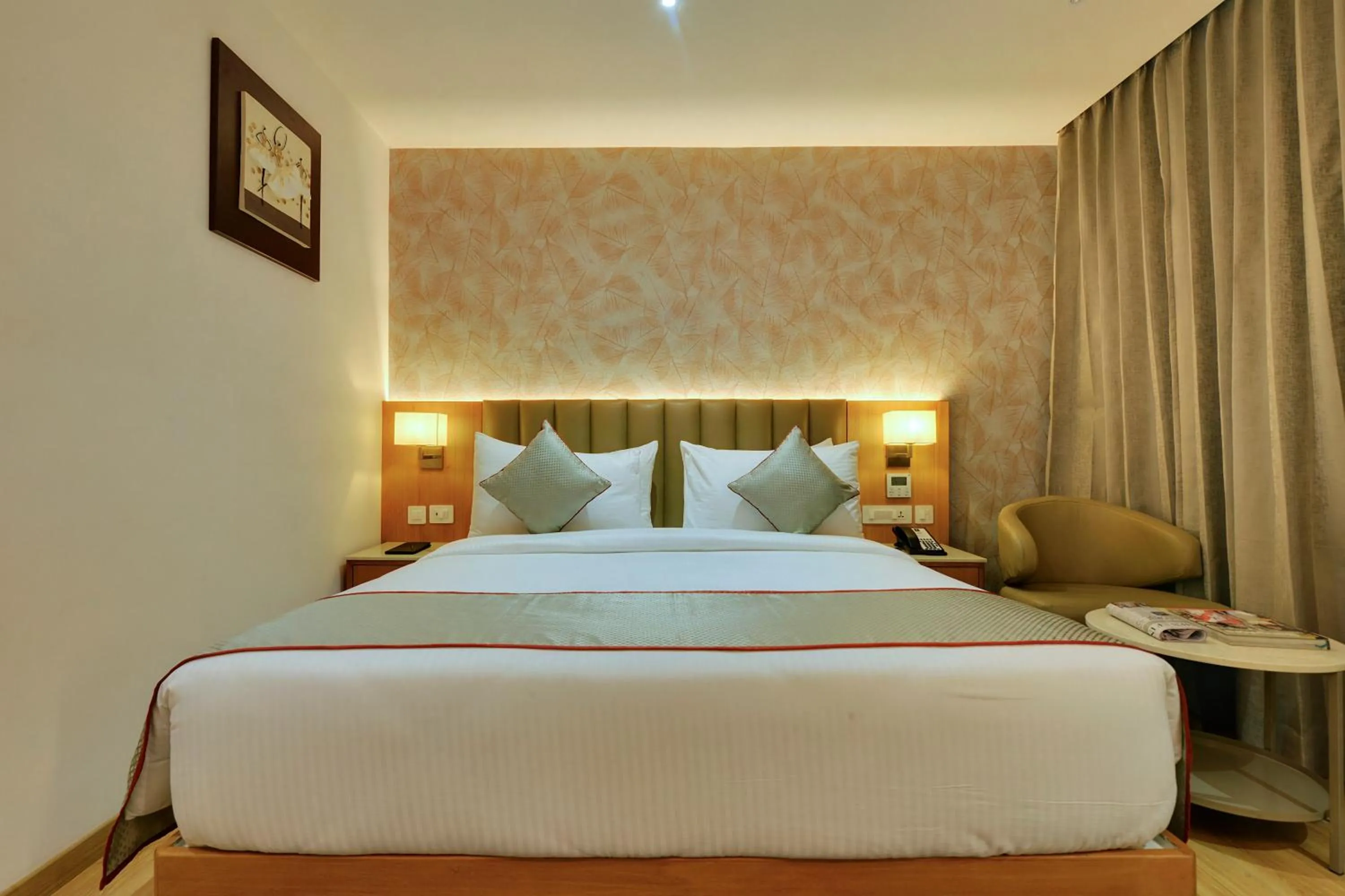 Bed in Clarion Hotel Bangalore