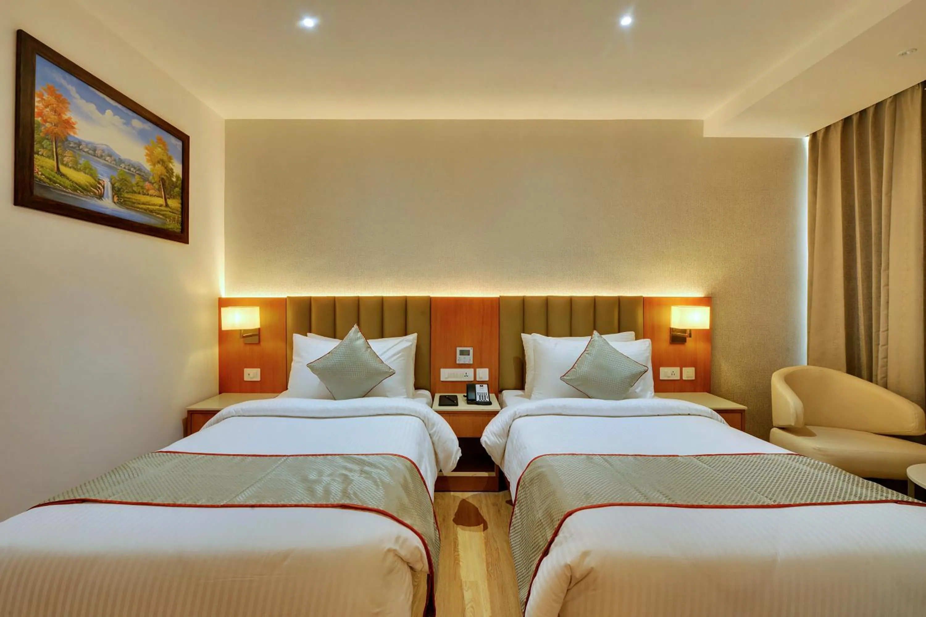 Bed in Clarion Hotel Bangalore
