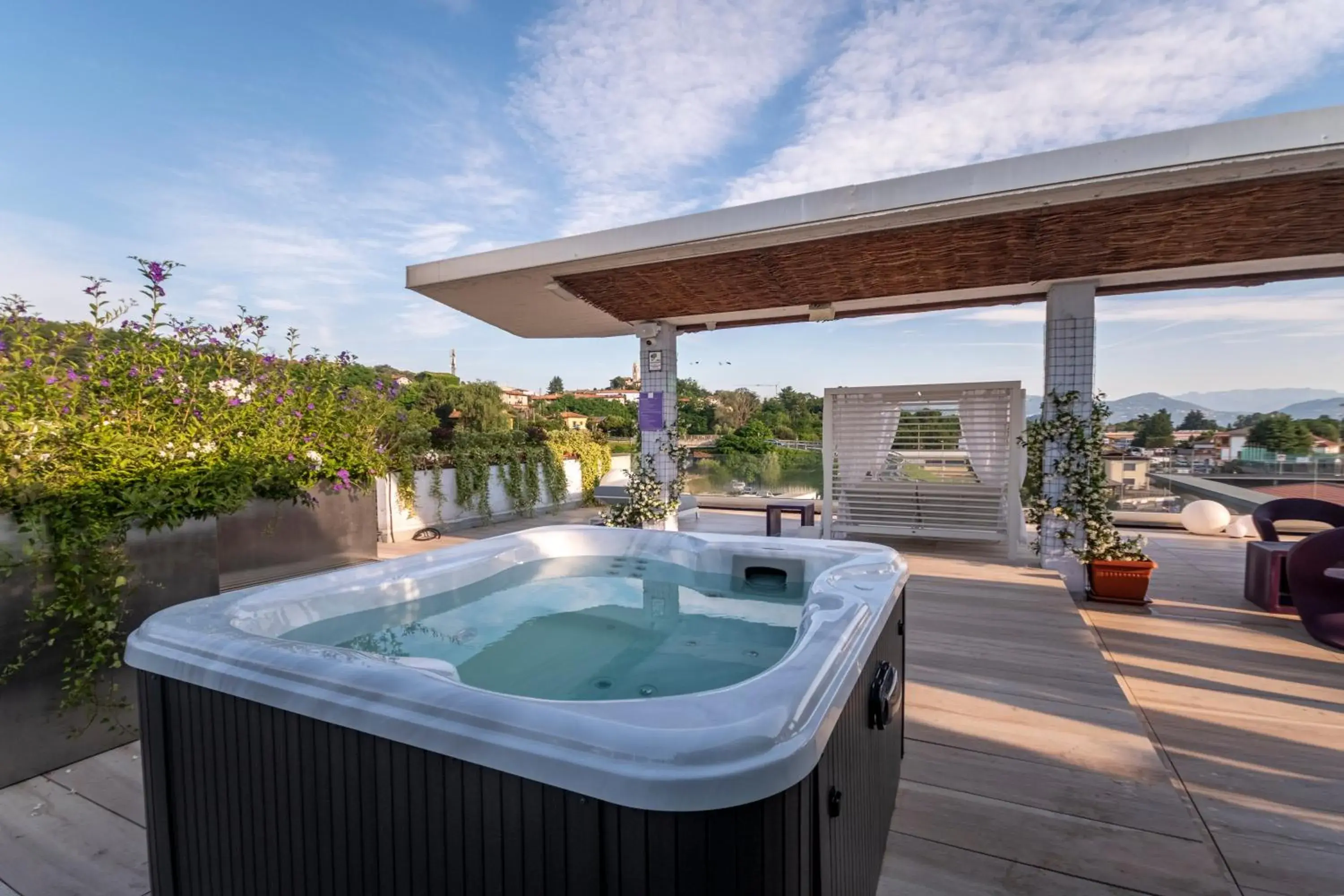 Balcony/Terrace in Hotel Le Palme Lago Maggiore Bike Friendly Balcony/Terrace in Hotel Le Palme Lago Maggiore Bike Friendly