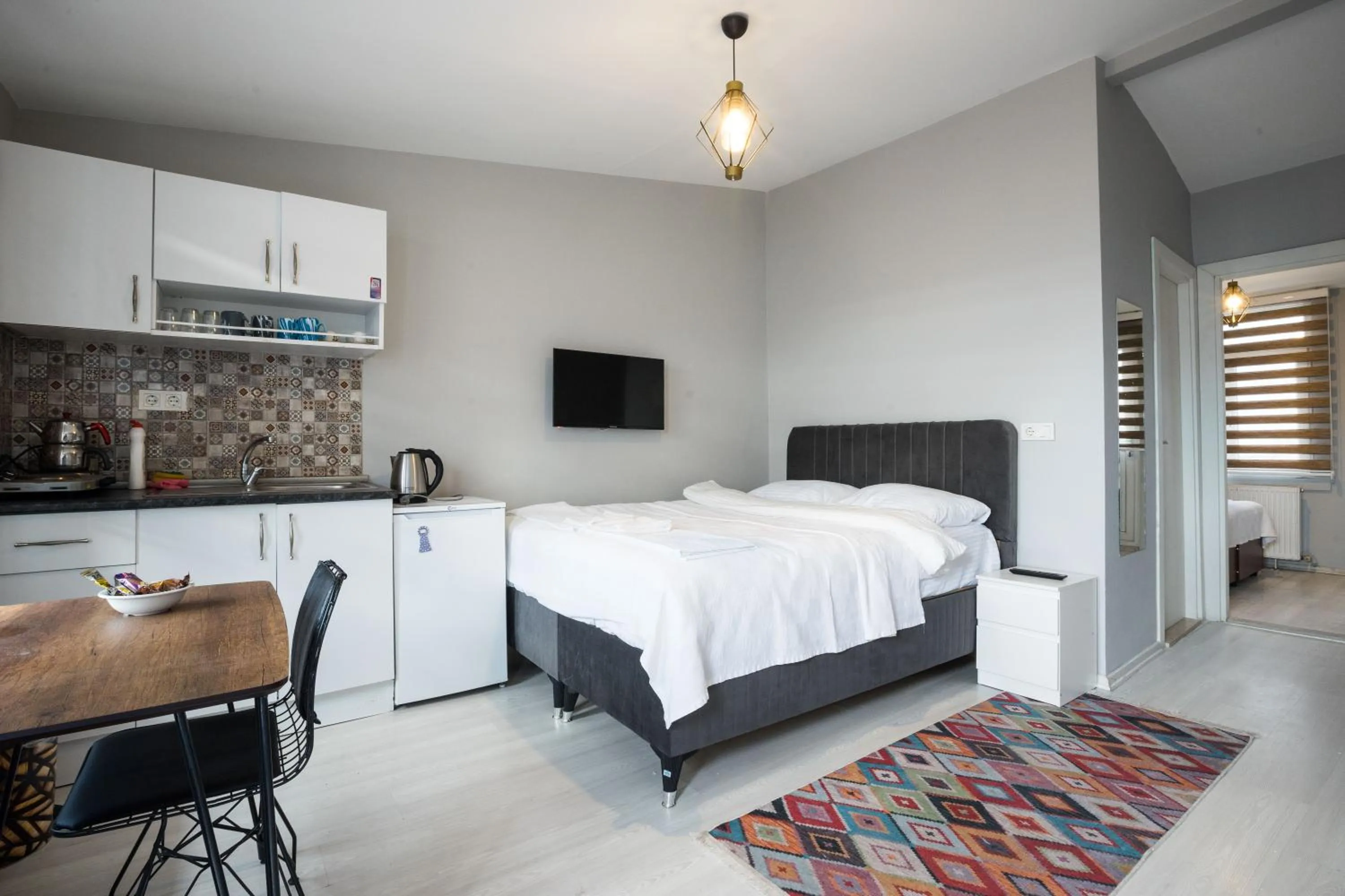 Bed in Zelya Istanbul Flats