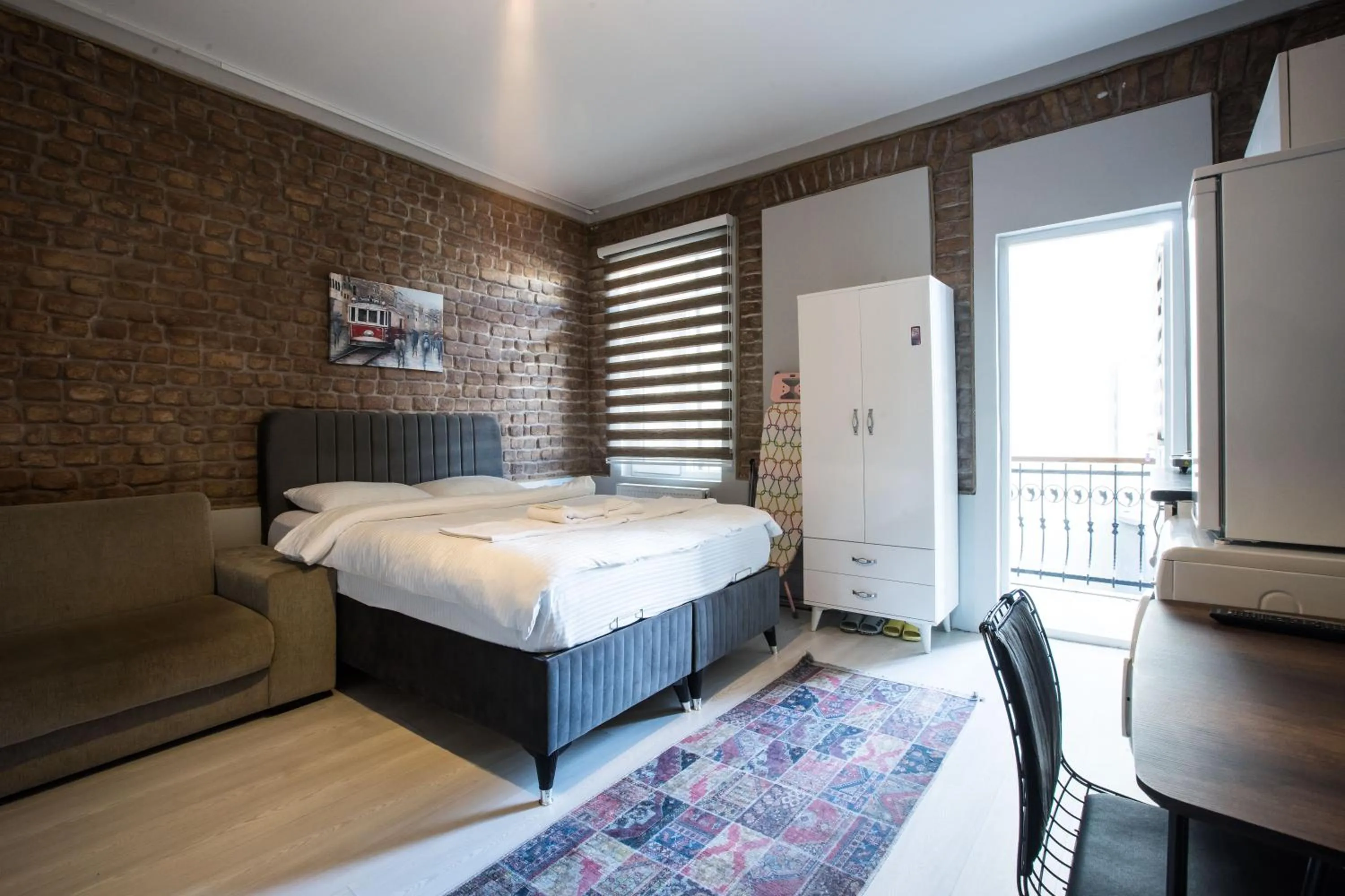 Bed in Zelya Istanbul Flats