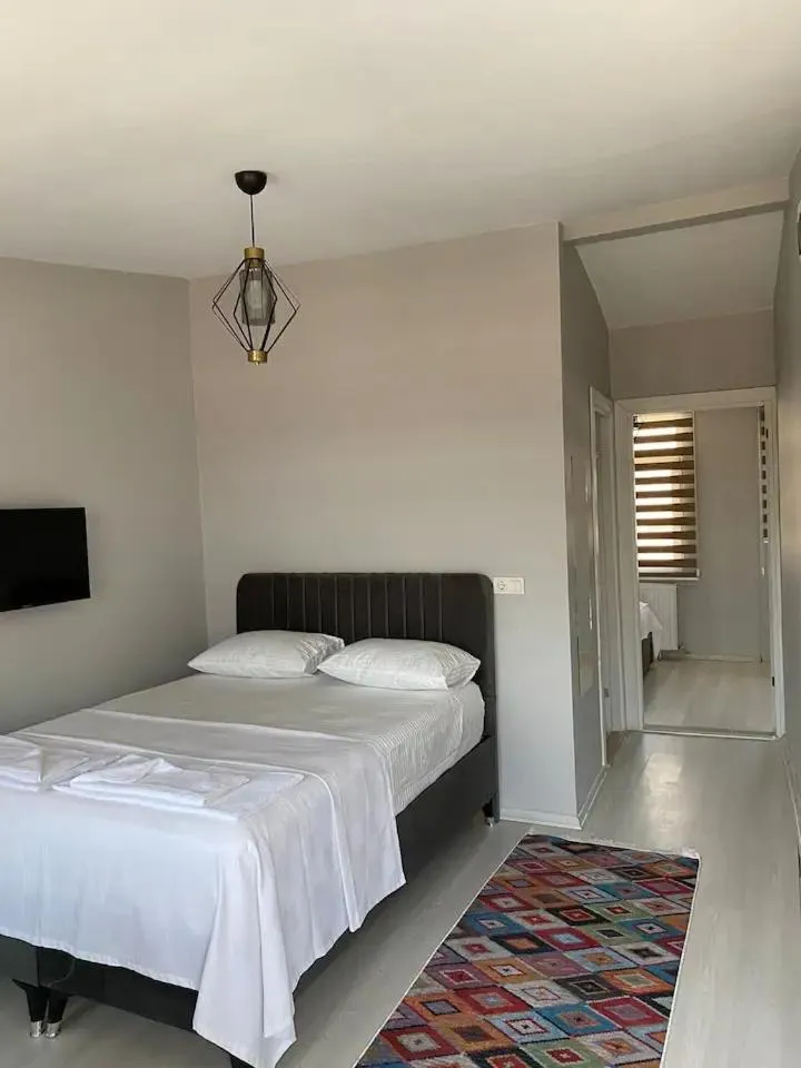 Bed in Zelya Istanbul Flats
