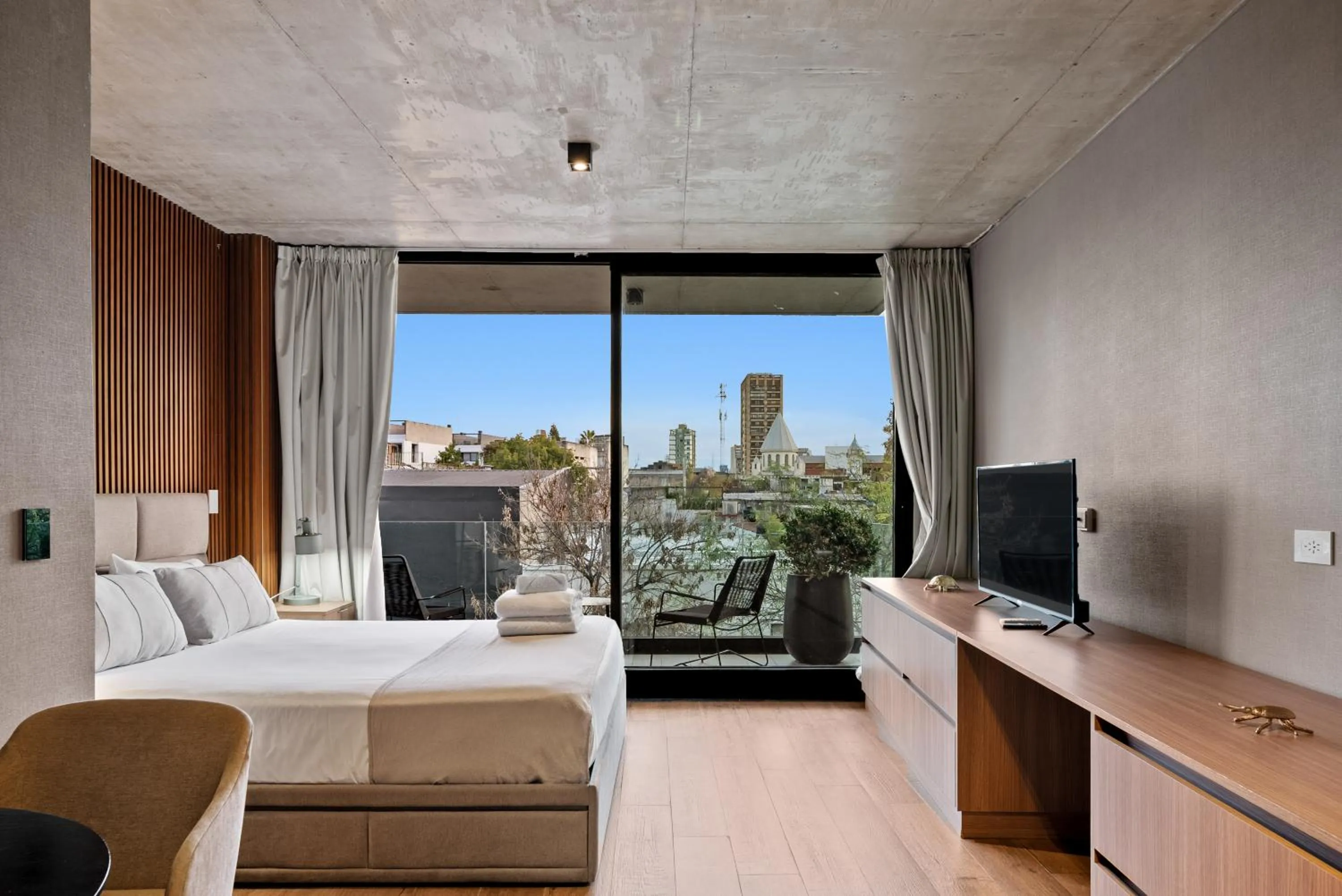 Communal lounge/ TV room, Bed in Live Soho Boutique Apartments Palermo Soho