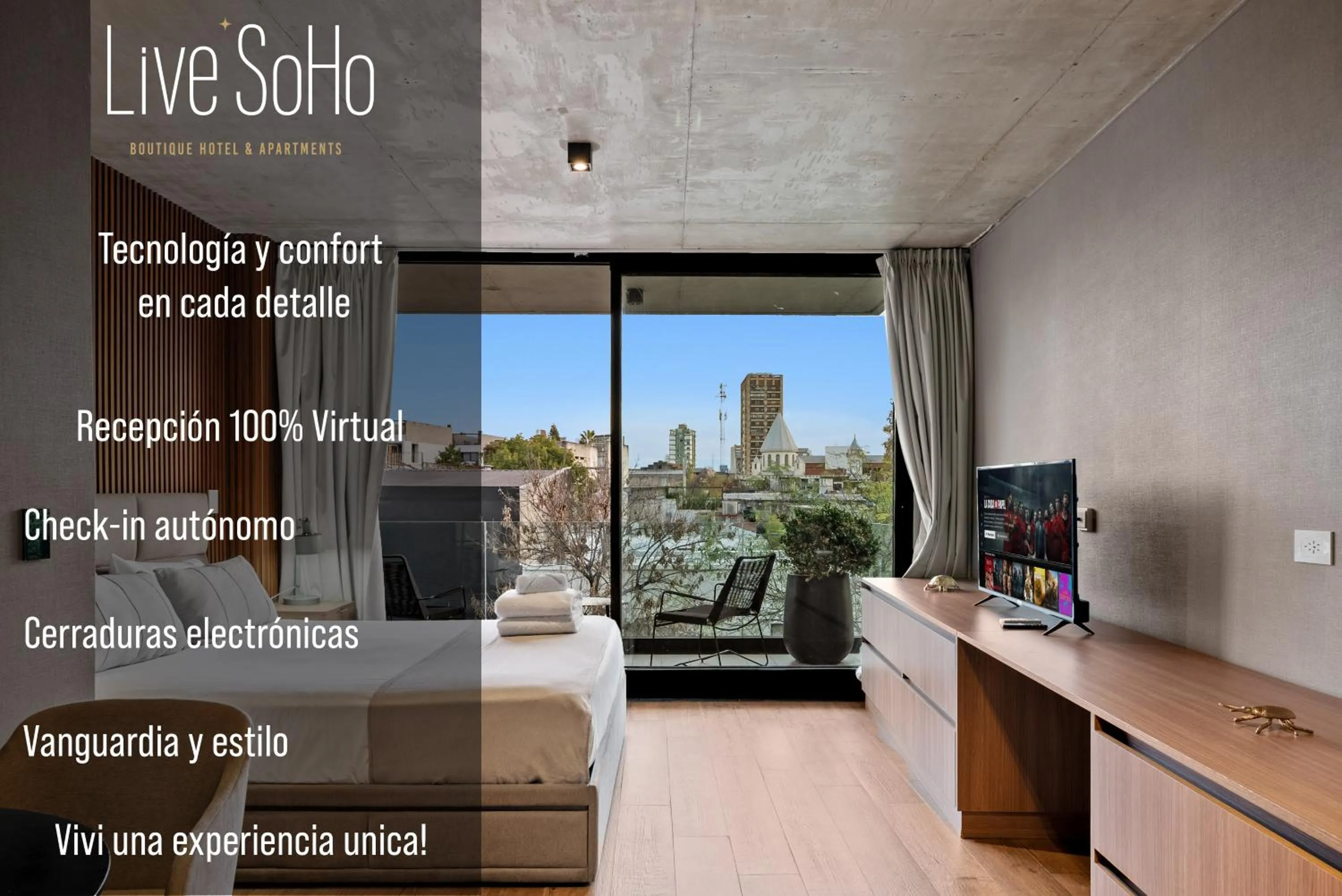 Communal lounge/ TV room in Live Soho Boutique Apartments Palermo Soho