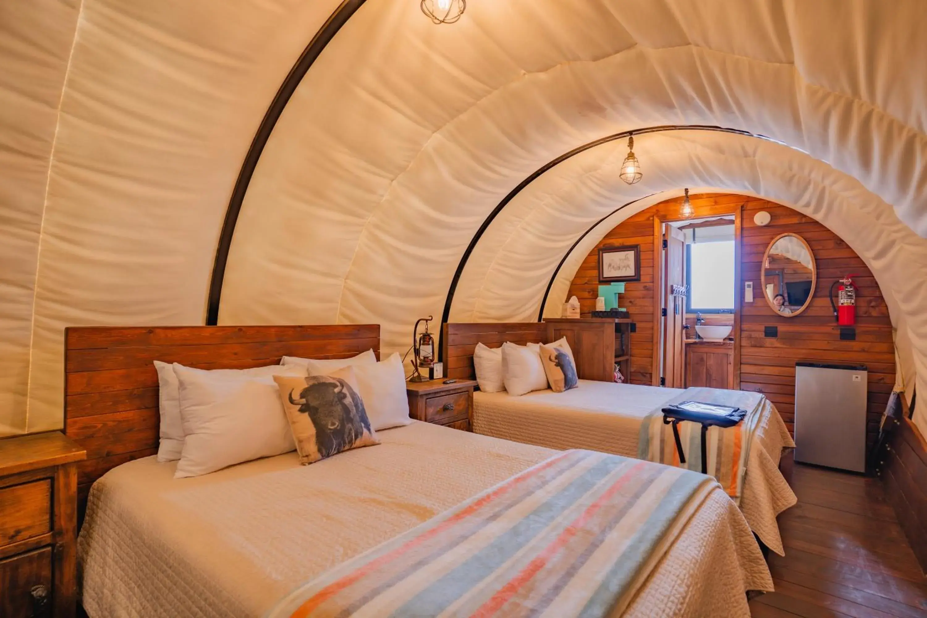 Deluxe Double Room with Shower in Zion White Bison Glamping & RV Resort Deluxe Double Room with Shower in Zion White Bison Glamping & RV Resort