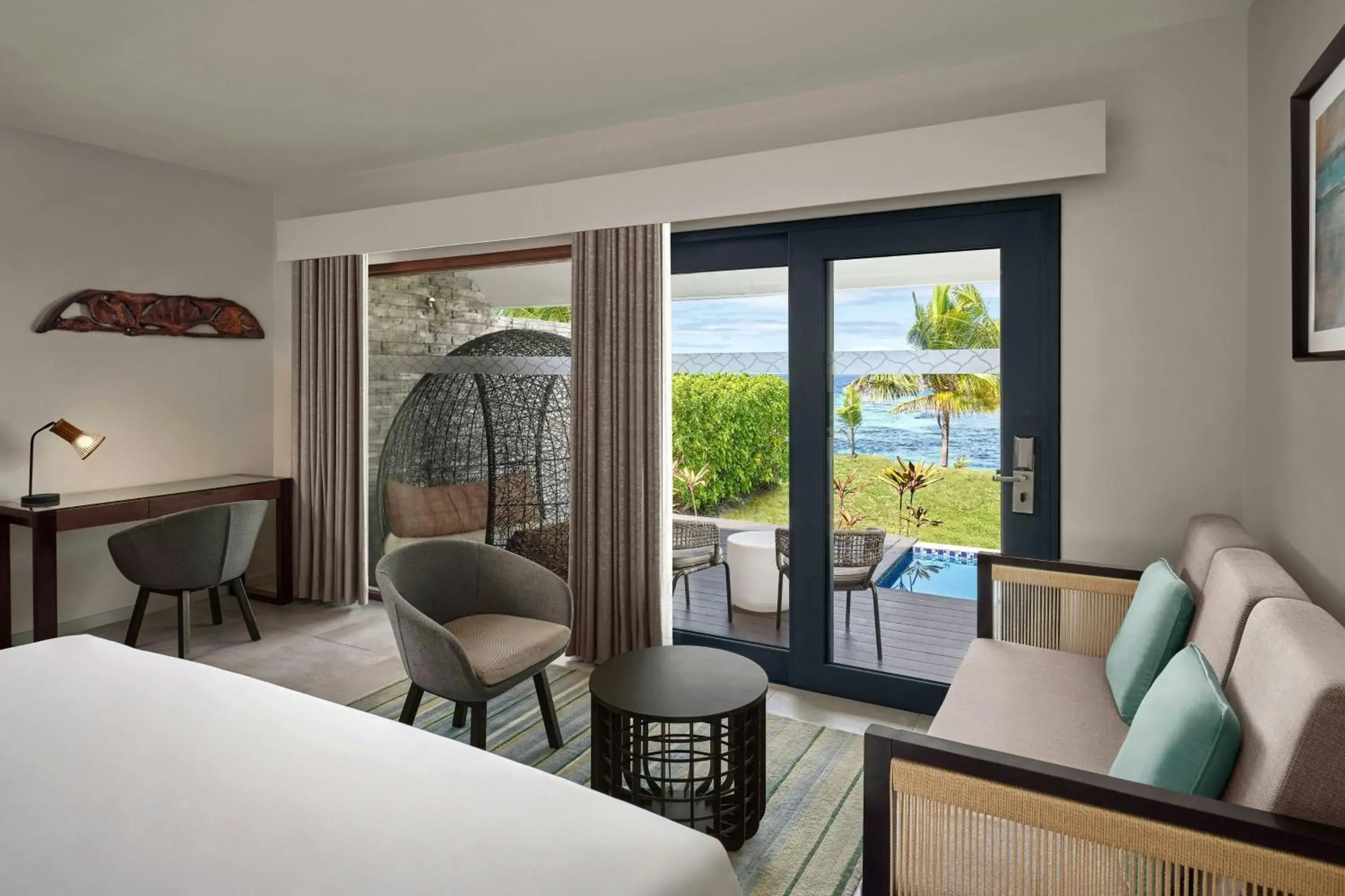 Island View Plunge pool, Larger Guest room, 1 King - Adults Only in Sheraton Resort & Spa, Tokoriki Island, Fiji Island View Plunge pool, Larger Guest room, 1 King - Adults Only in Sheraton Resort & Spa, Tokoriki Island, Fiji