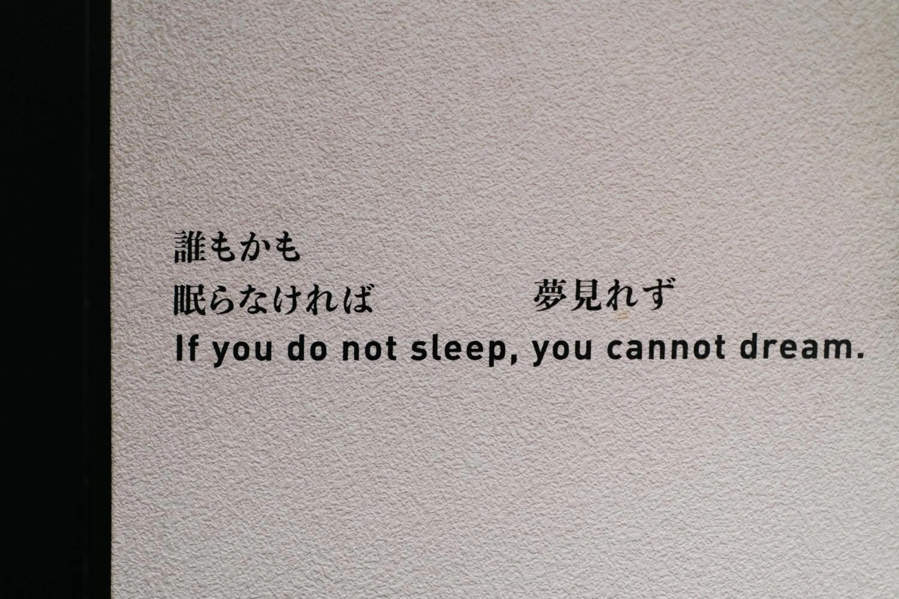 Text overlay in SLEEEP Fuji