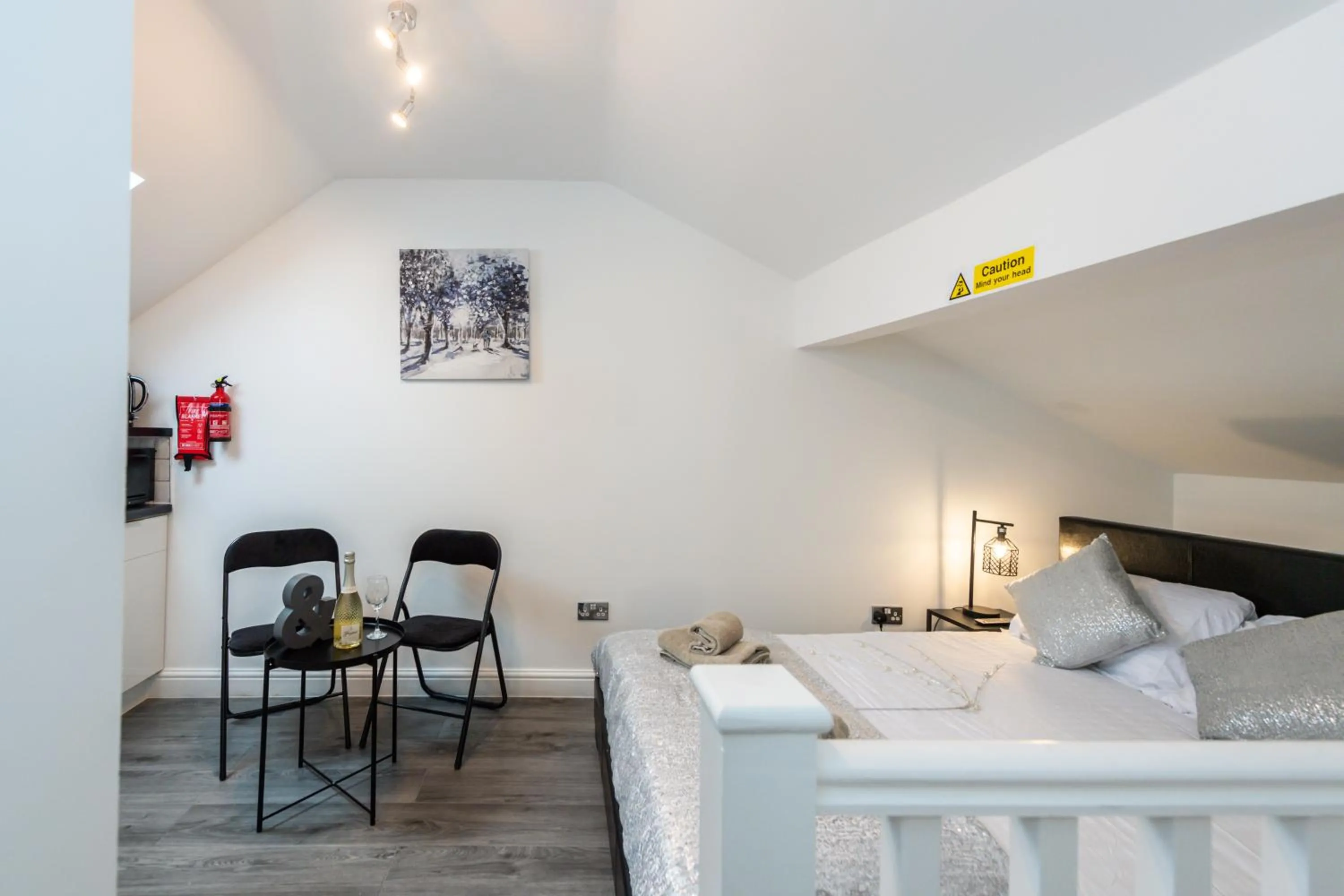Bedroom, Bed in Five Seasons Liverpool City - Modern Studios near Anfield
