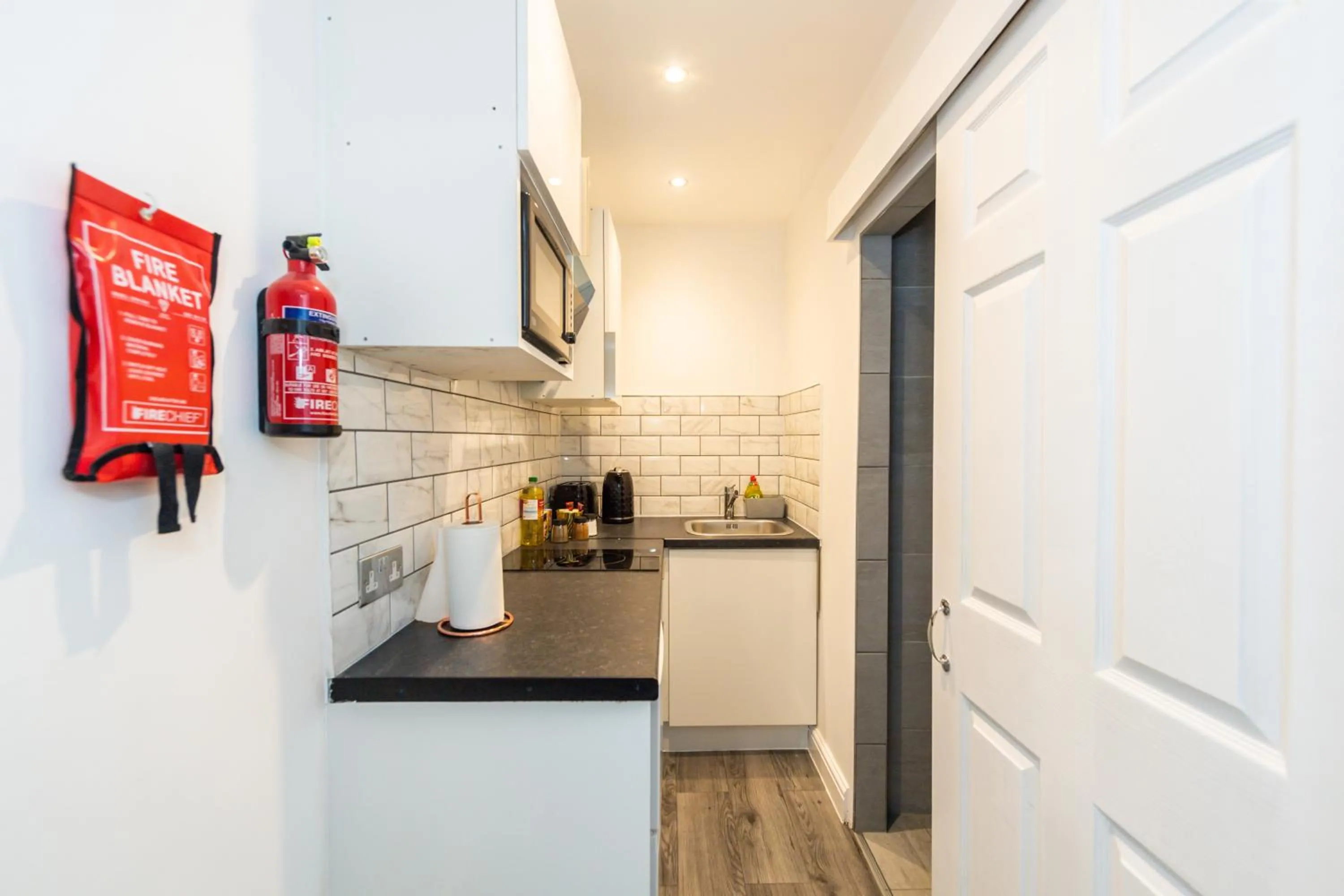 kitchen in Five Seasons Liverpool City - Modern Studios near Anfield