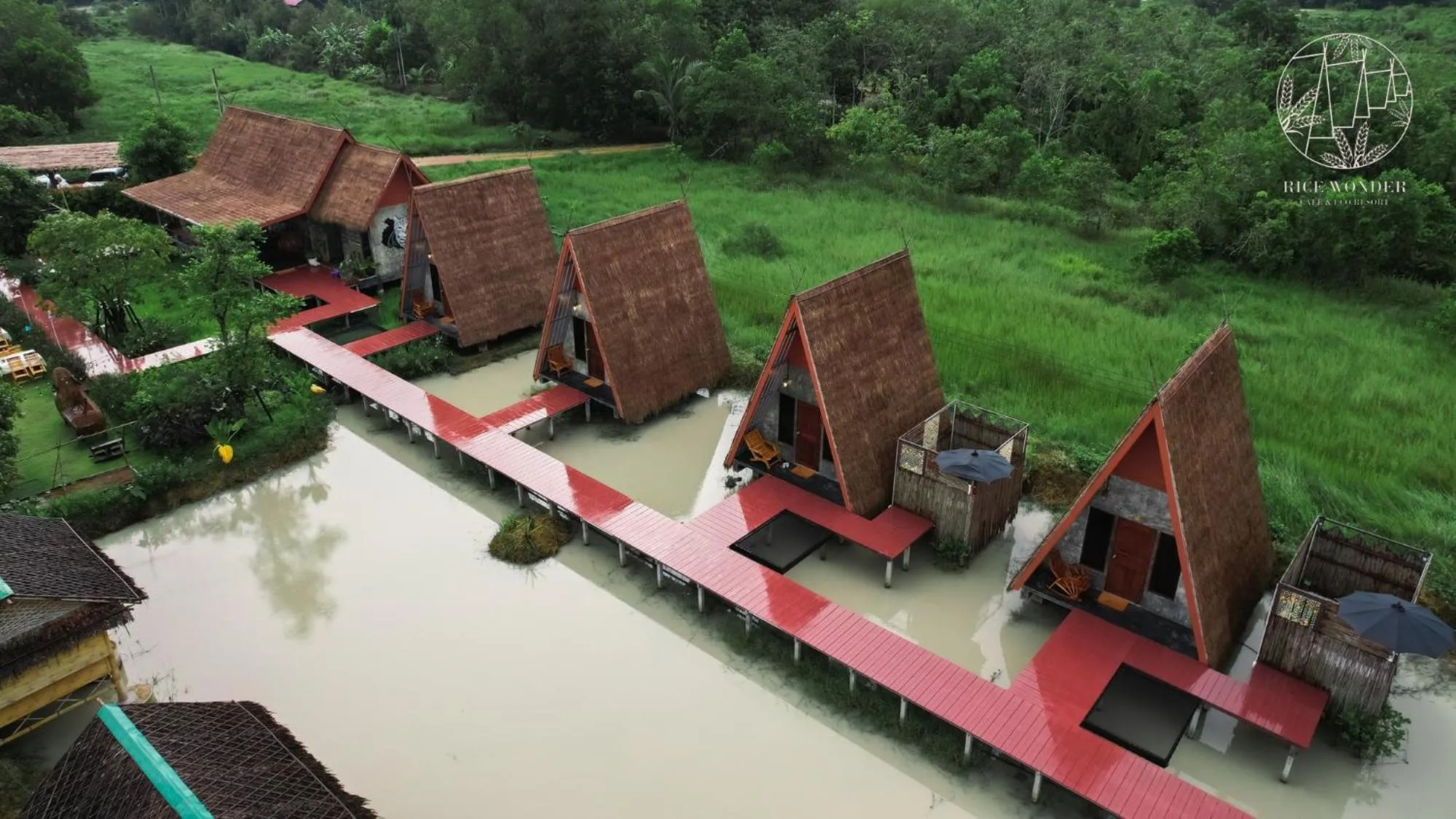 Bird's eye view in Rice Wonder Cafe & Eco Resort