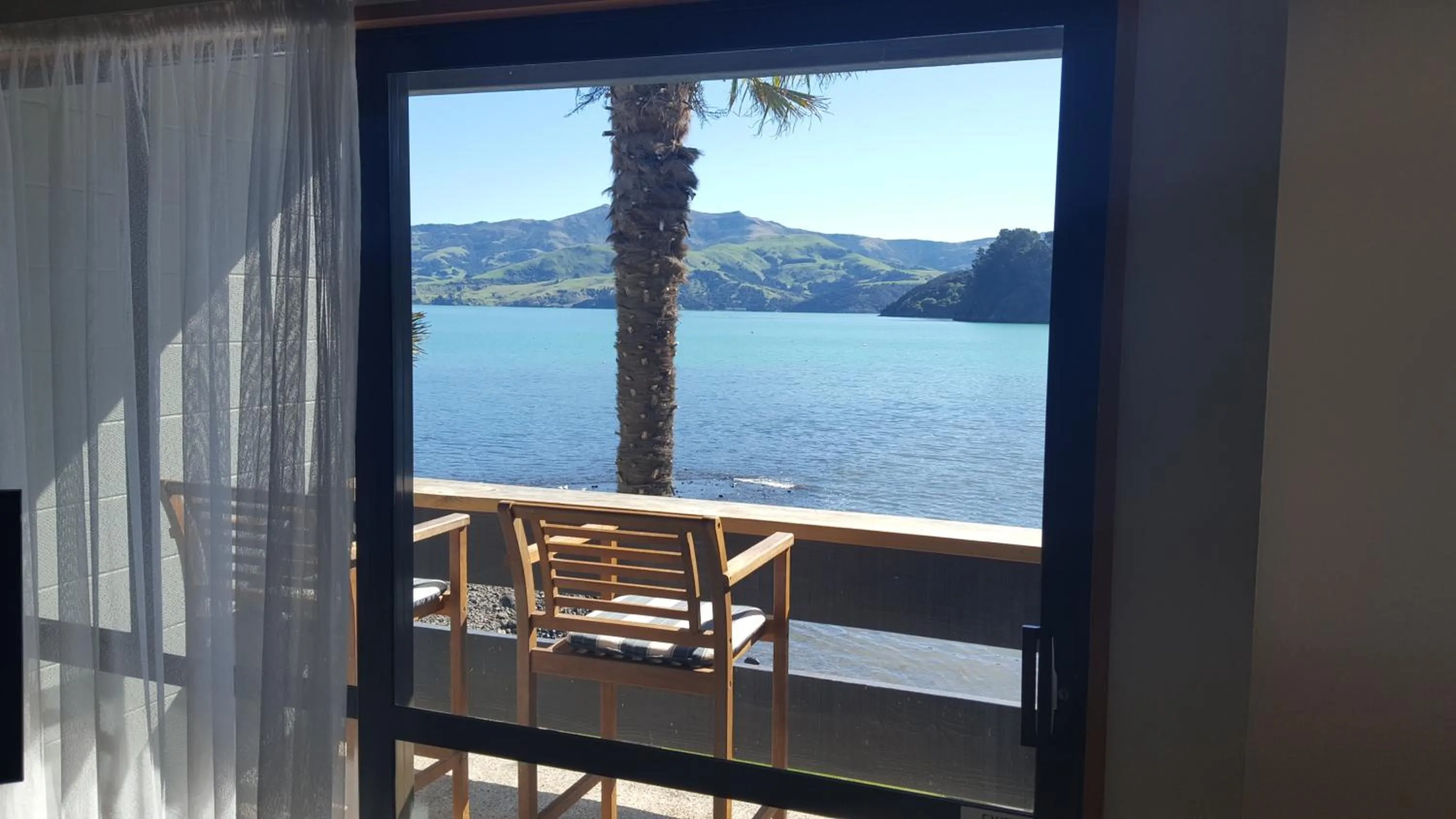 Balcony/Terrace in Akaroa Waterfront Motels