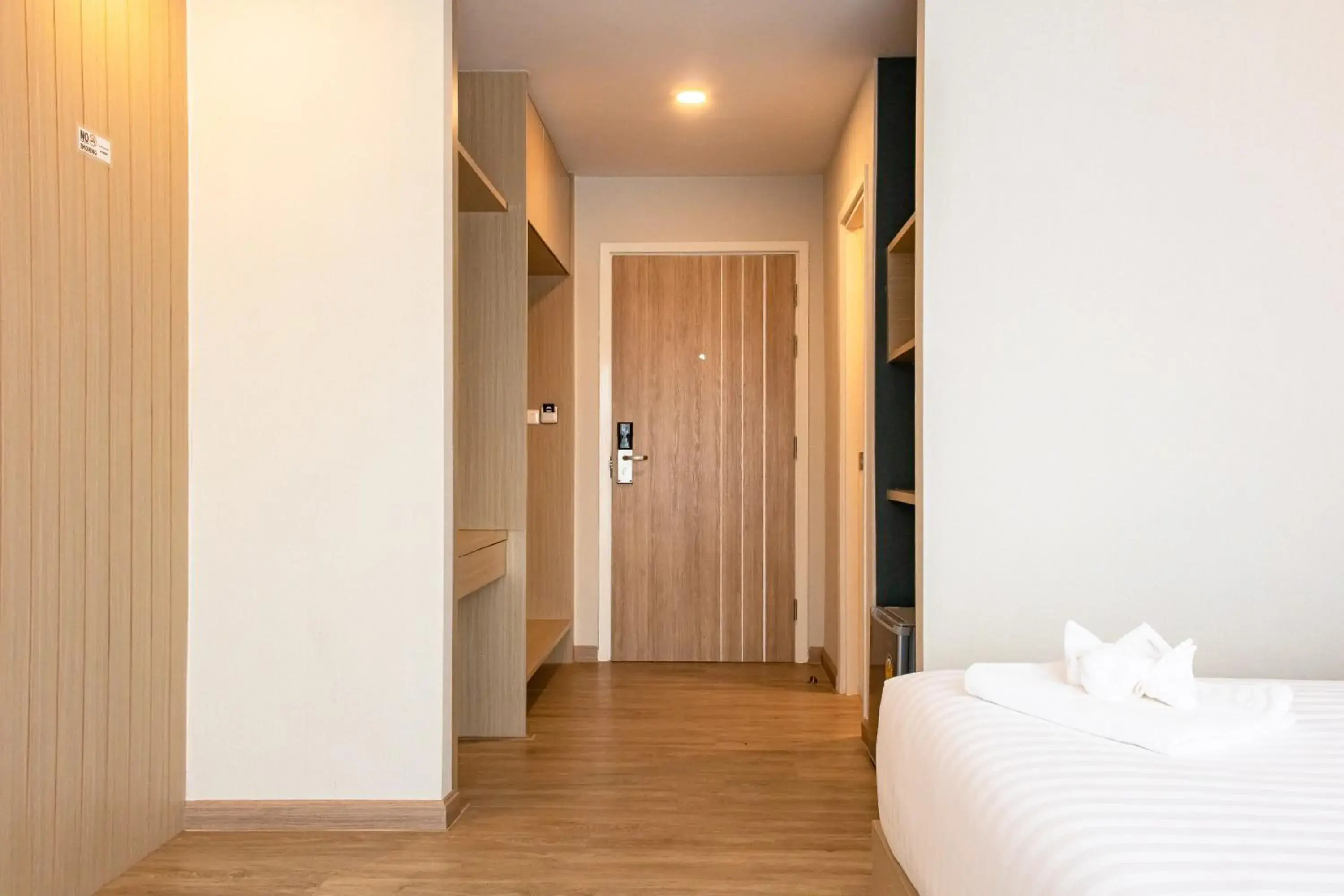 View (from property/room), Bed in ONE Hotel View (from property/room), Bed in ONE Hotel