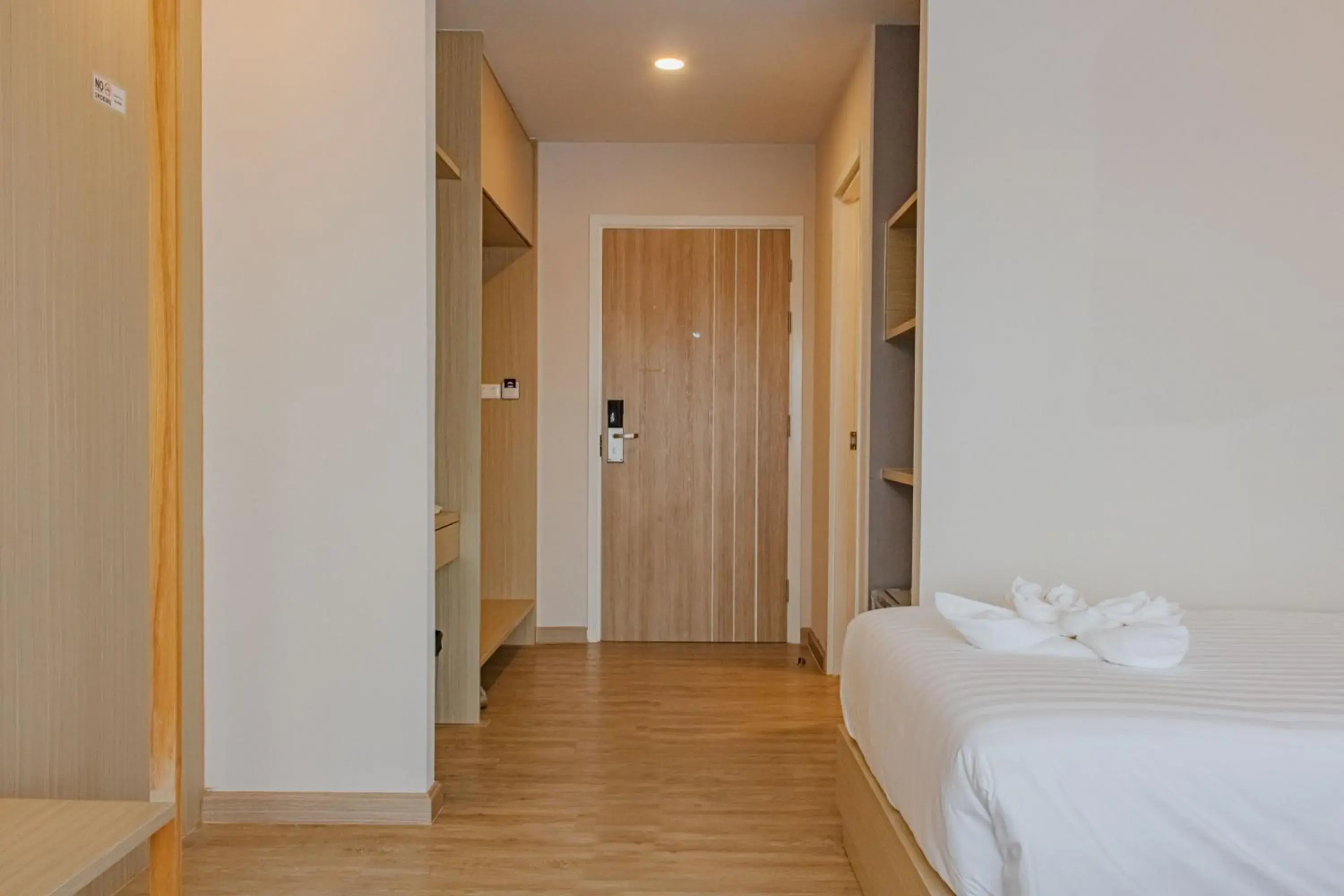 View (from property/room), Bed in ONE Hotel View (from property/room), Bed in ONE Hotel