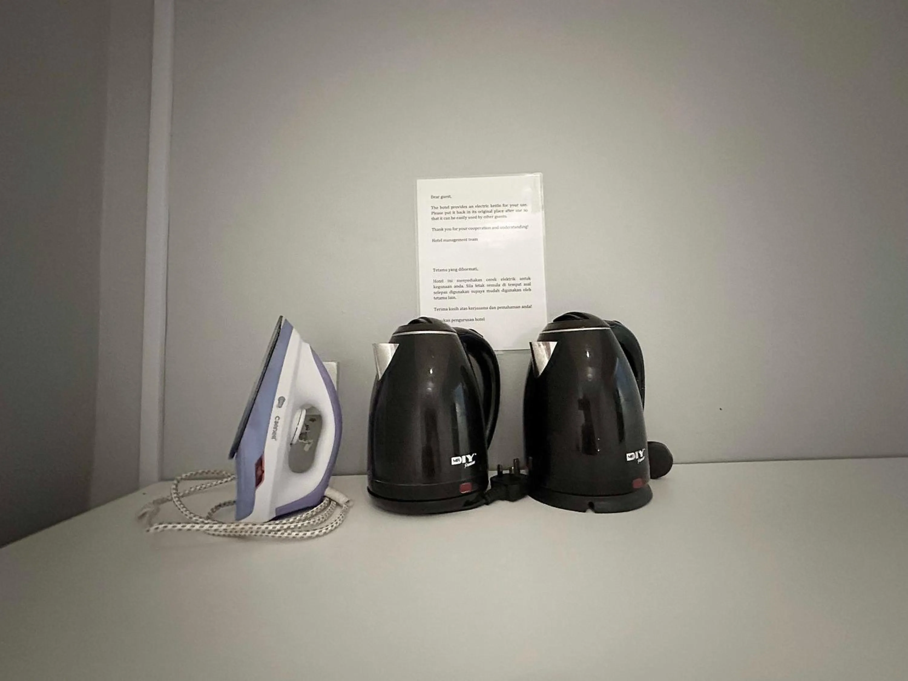 flat iron in # Hashtag Hotel - Self Check in