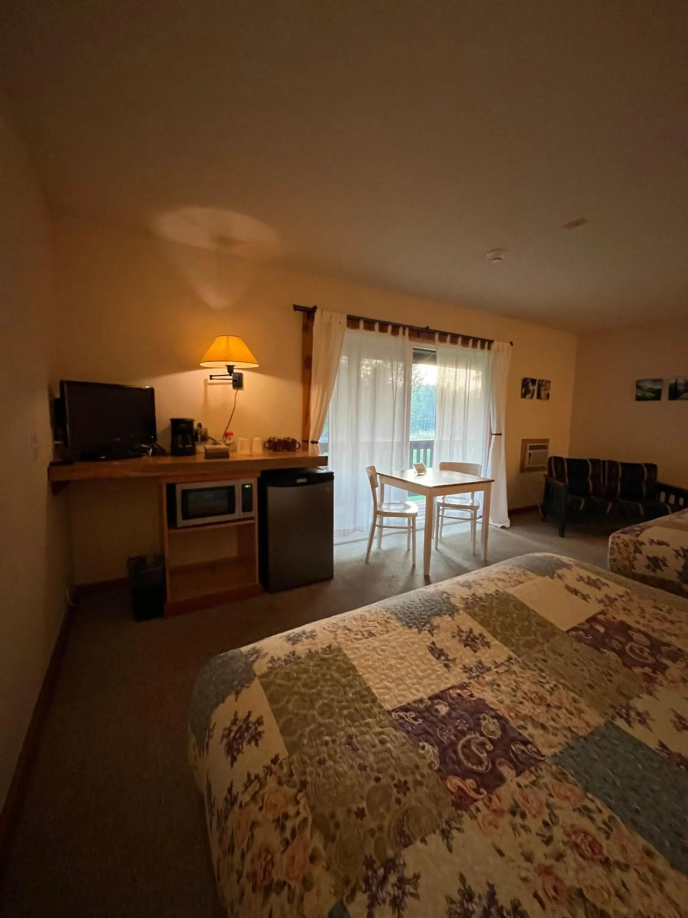 Bed in River Run Inn