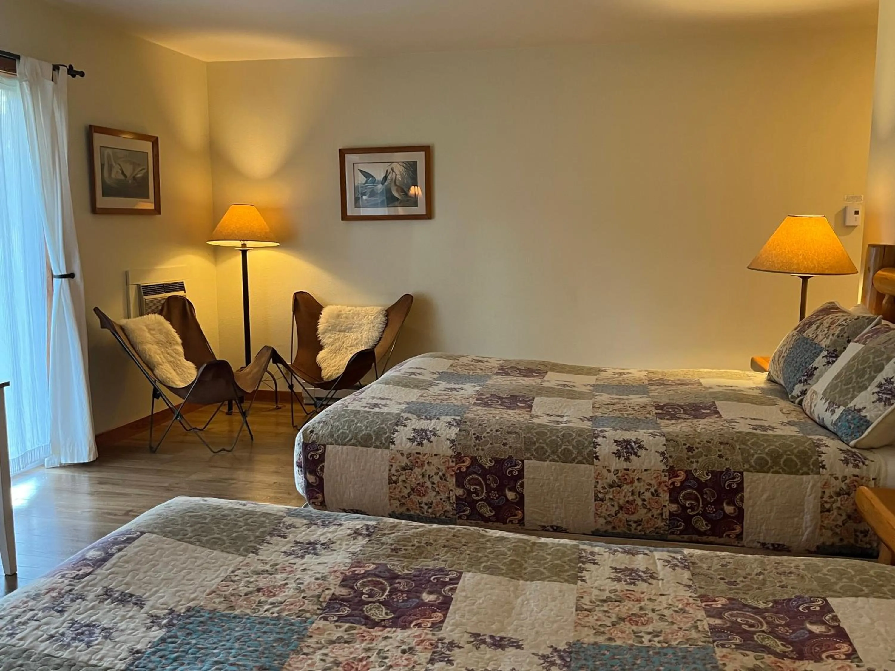 Bed in River Run Inn