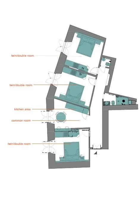 Floor plan in Hotel Amalfi