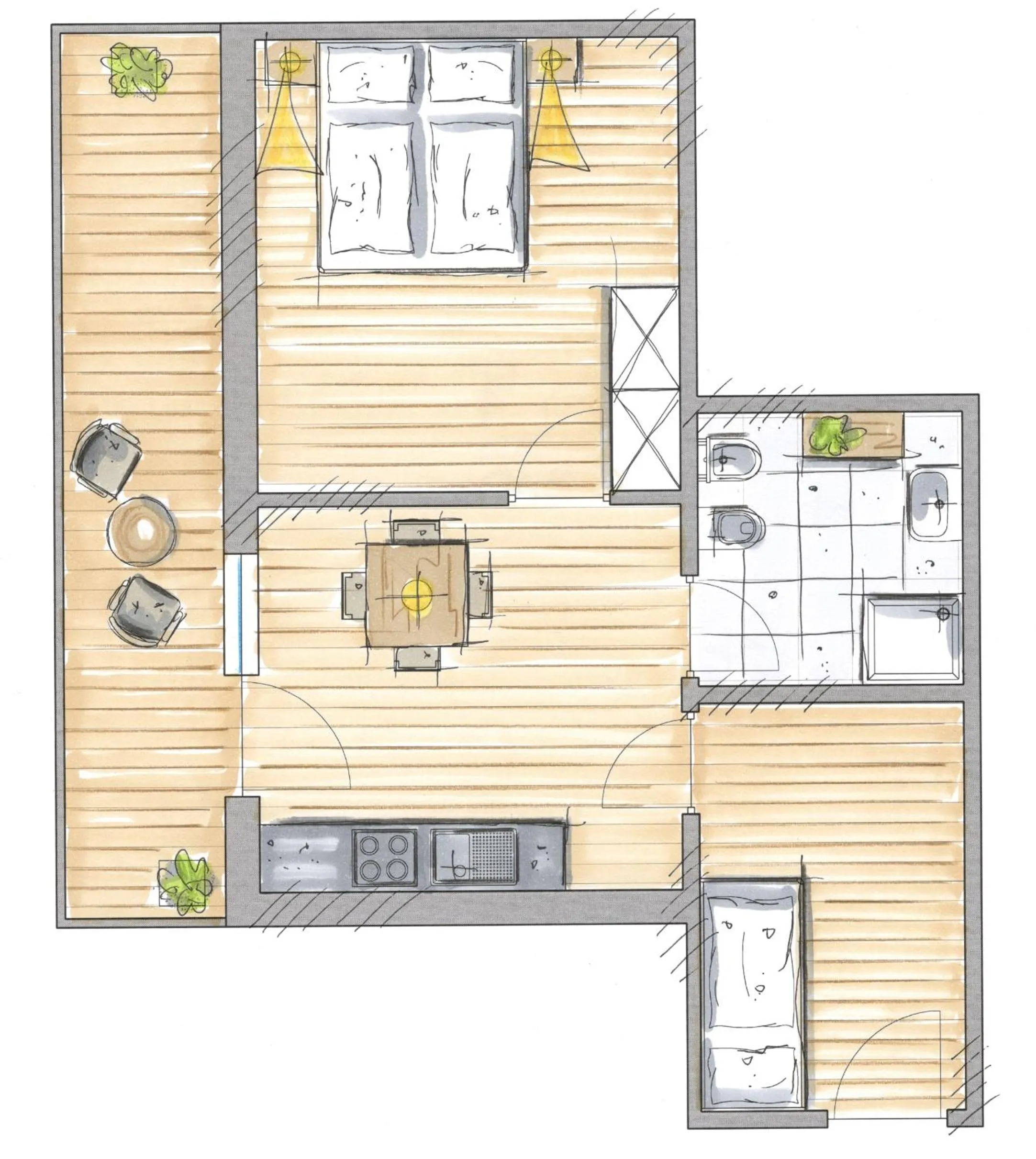 Superior Family Room with Balcony - Annex in Alpinhotel Keil