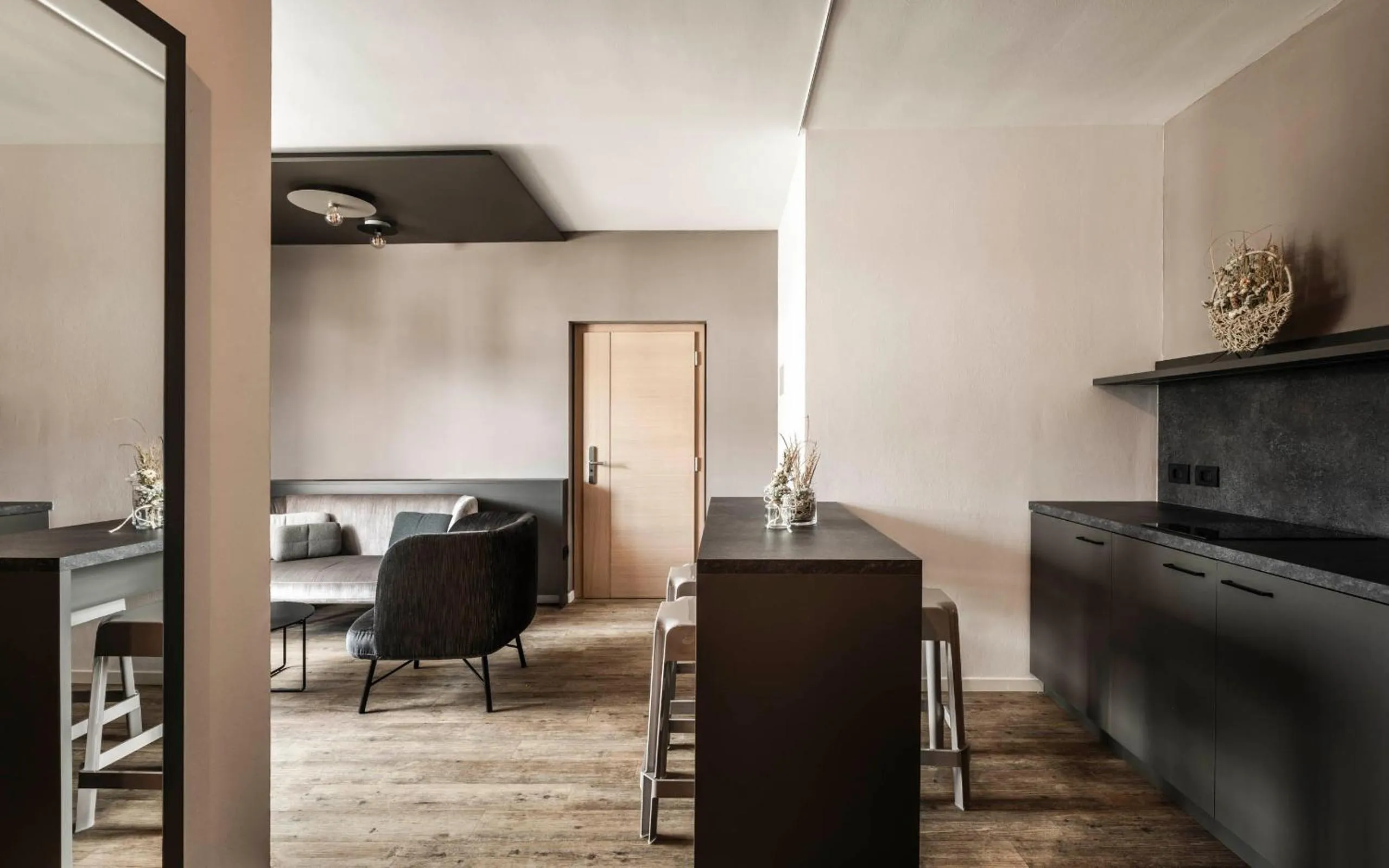 Kitchen or kitchenette in Alpinhotel Keil