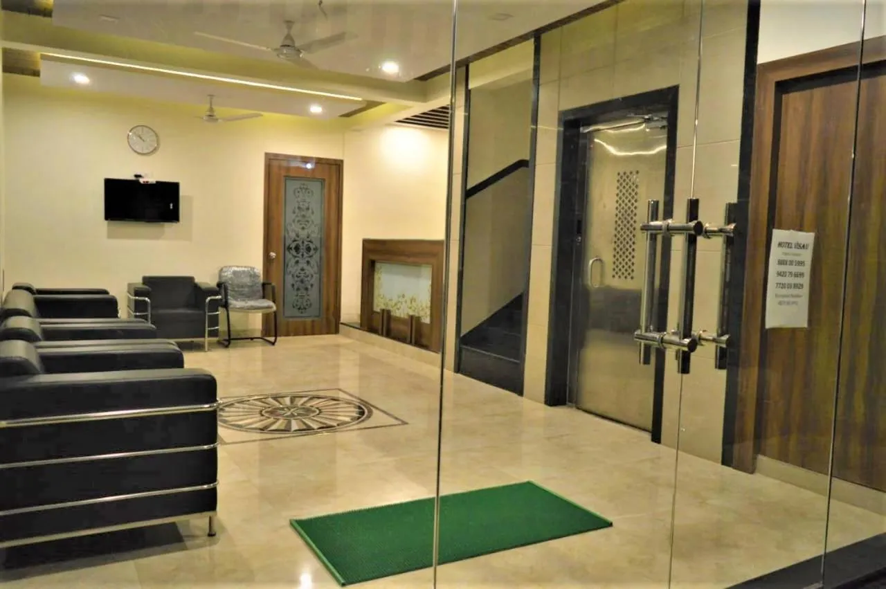 Seating area in Hotel Visau,Shirdi