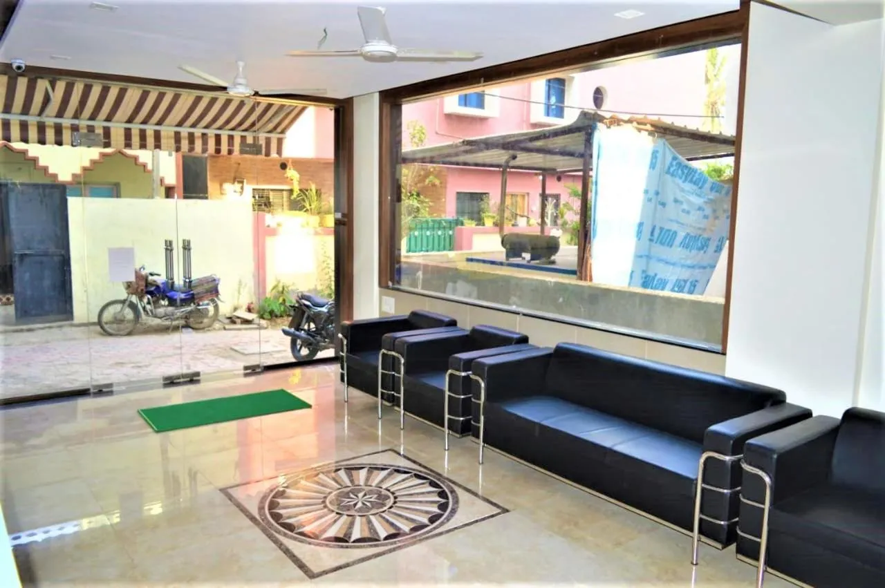 Seating area in Hotel Visau,Shirdi