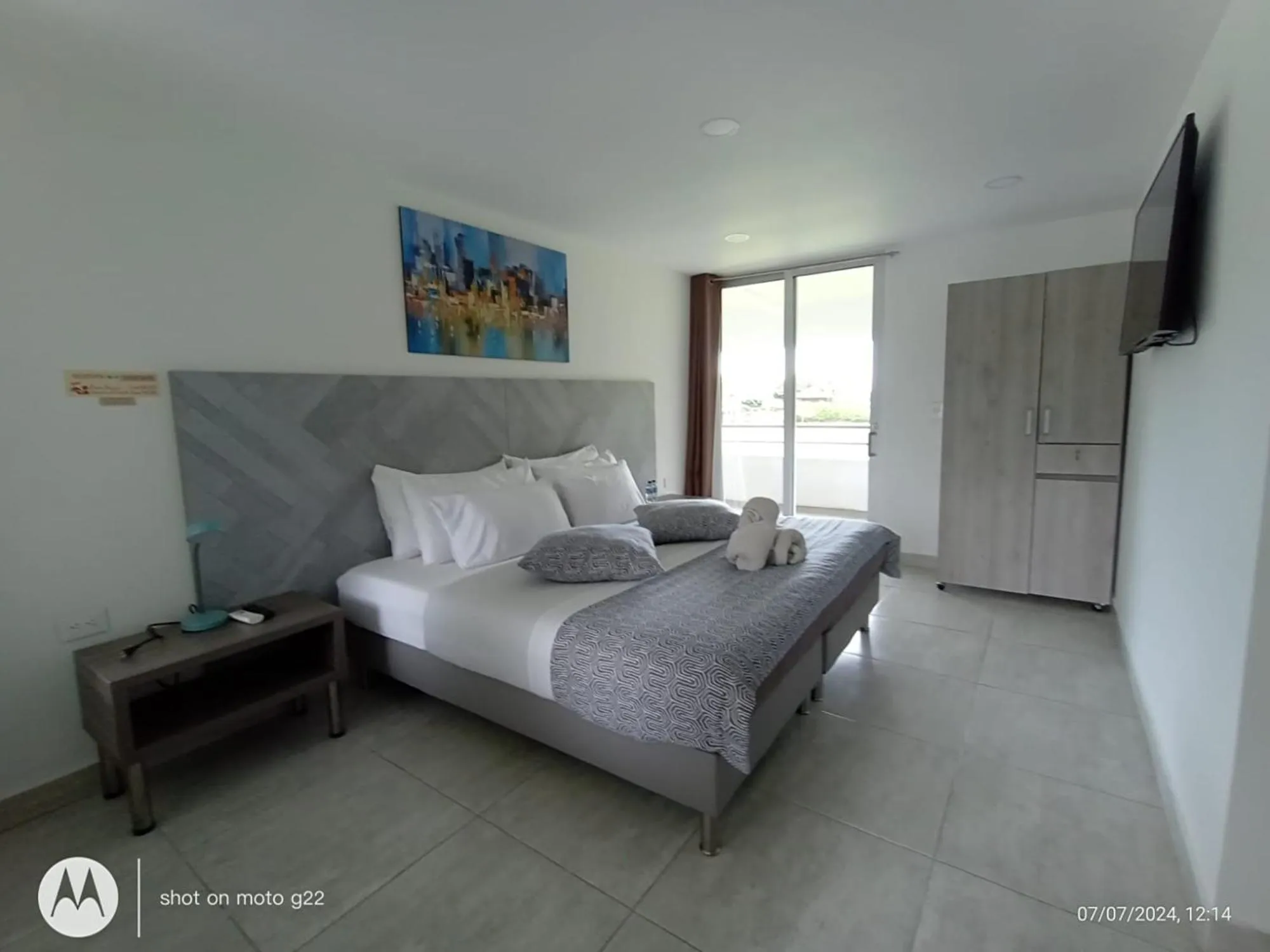 TV and multimedia, Bed in Hotel Palo Grande CF Pereira