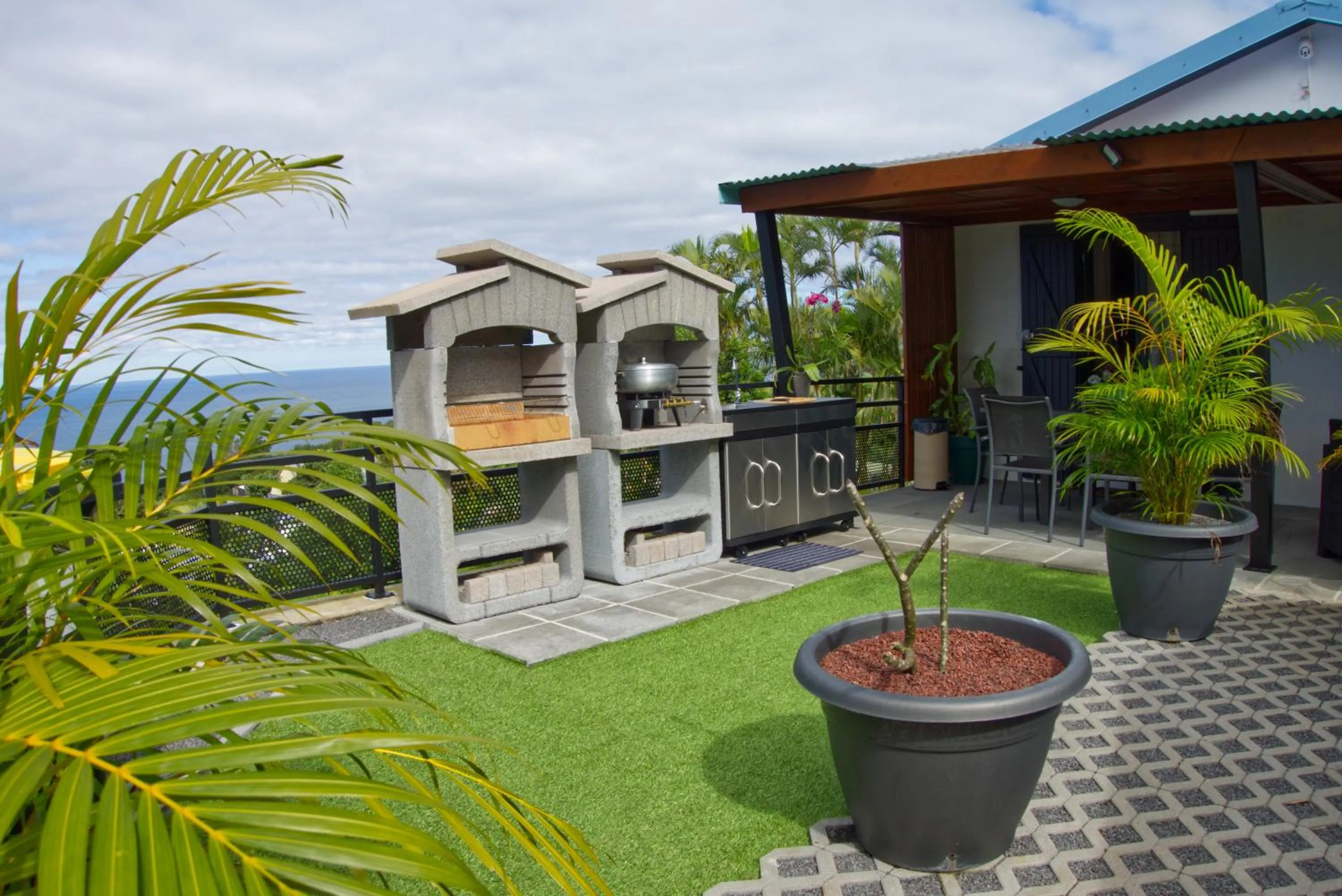Patio in Ka Hema - Maison entière avec Jacuzzi et vue sur mer