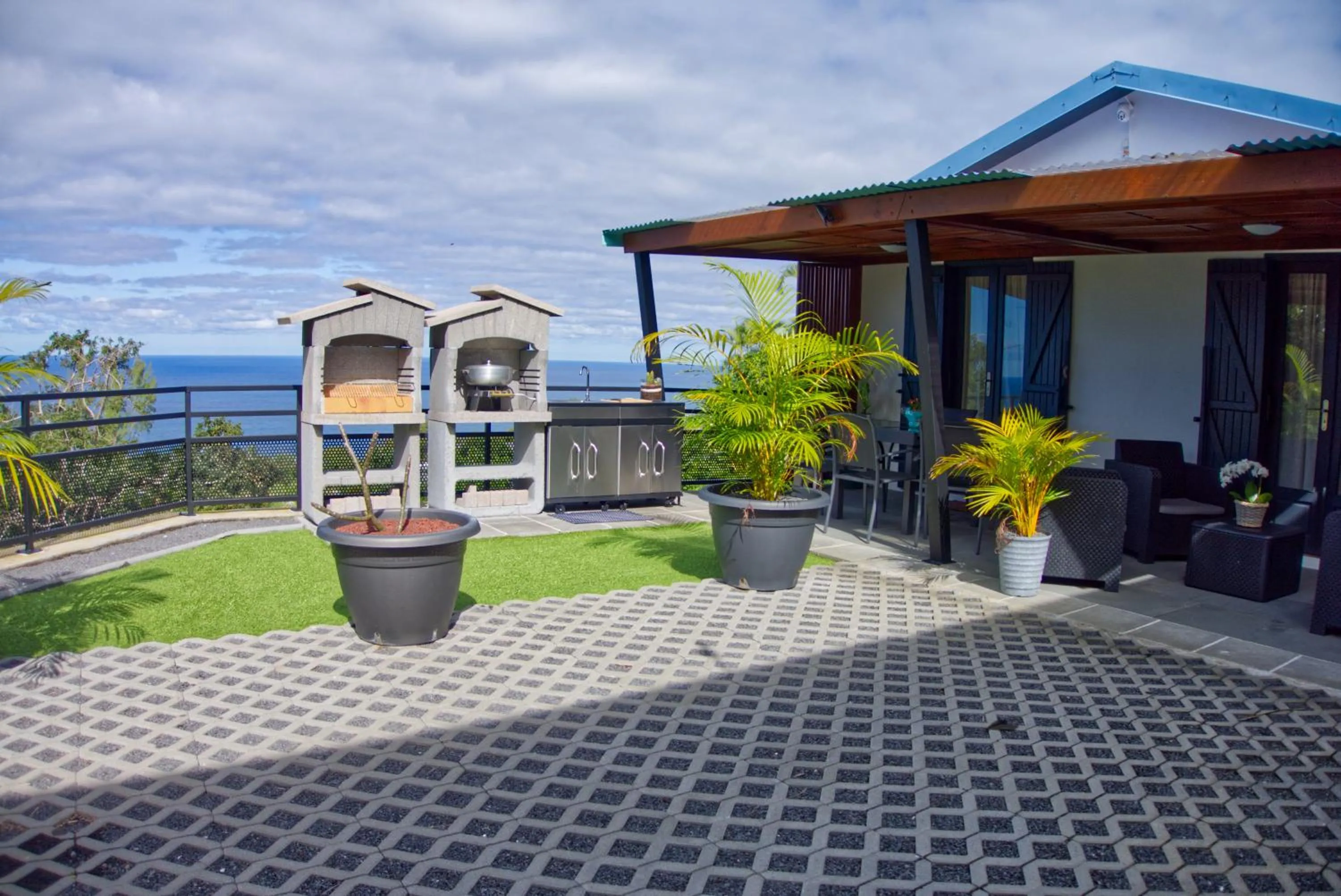 Patio in Ka Hema - Maison entière avec Jacuzzi et vue sur mer