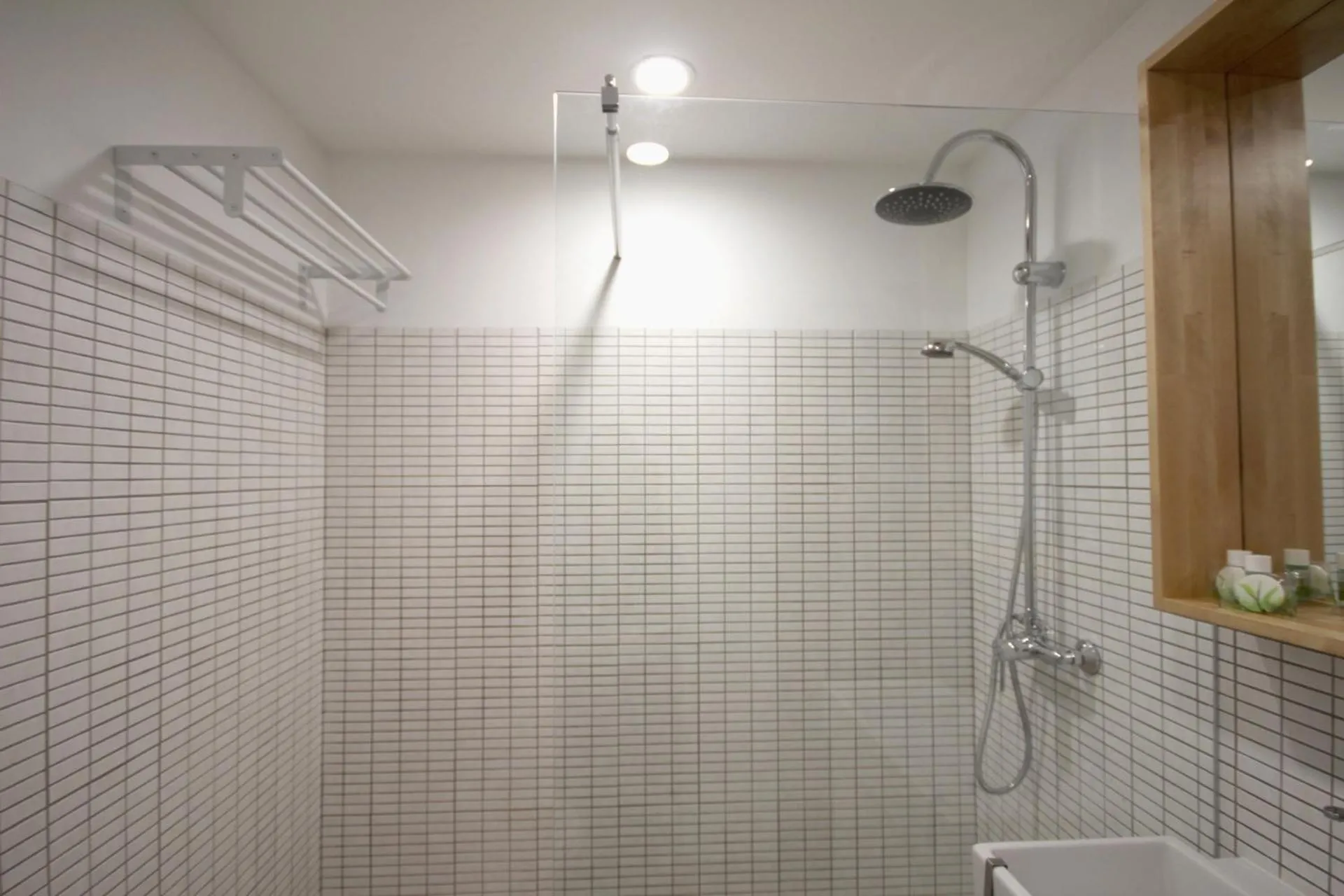 Shower in Apartment on the beach by amcf