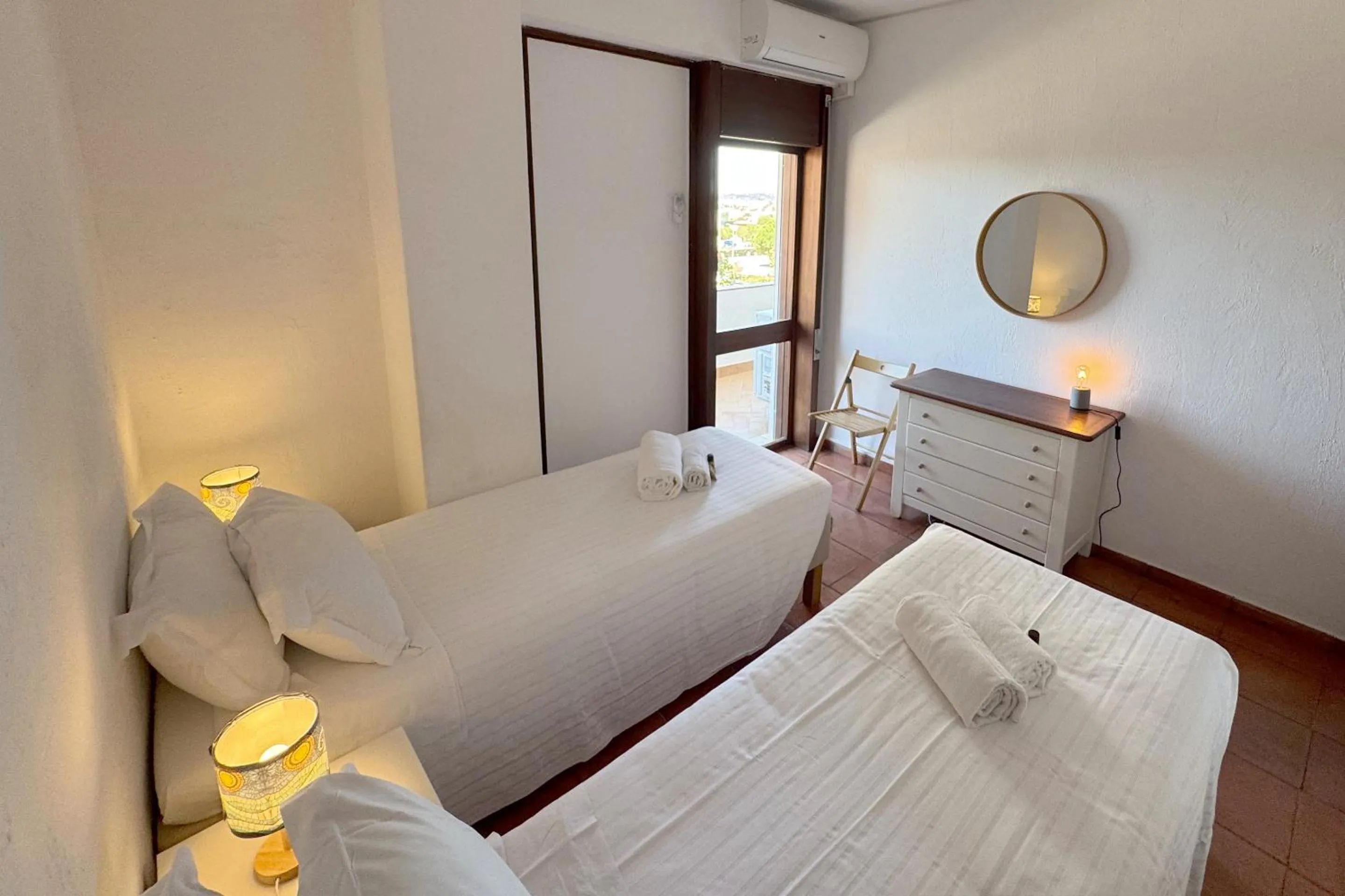 Bedroom, Bed in Apartment on the beach by amcf
